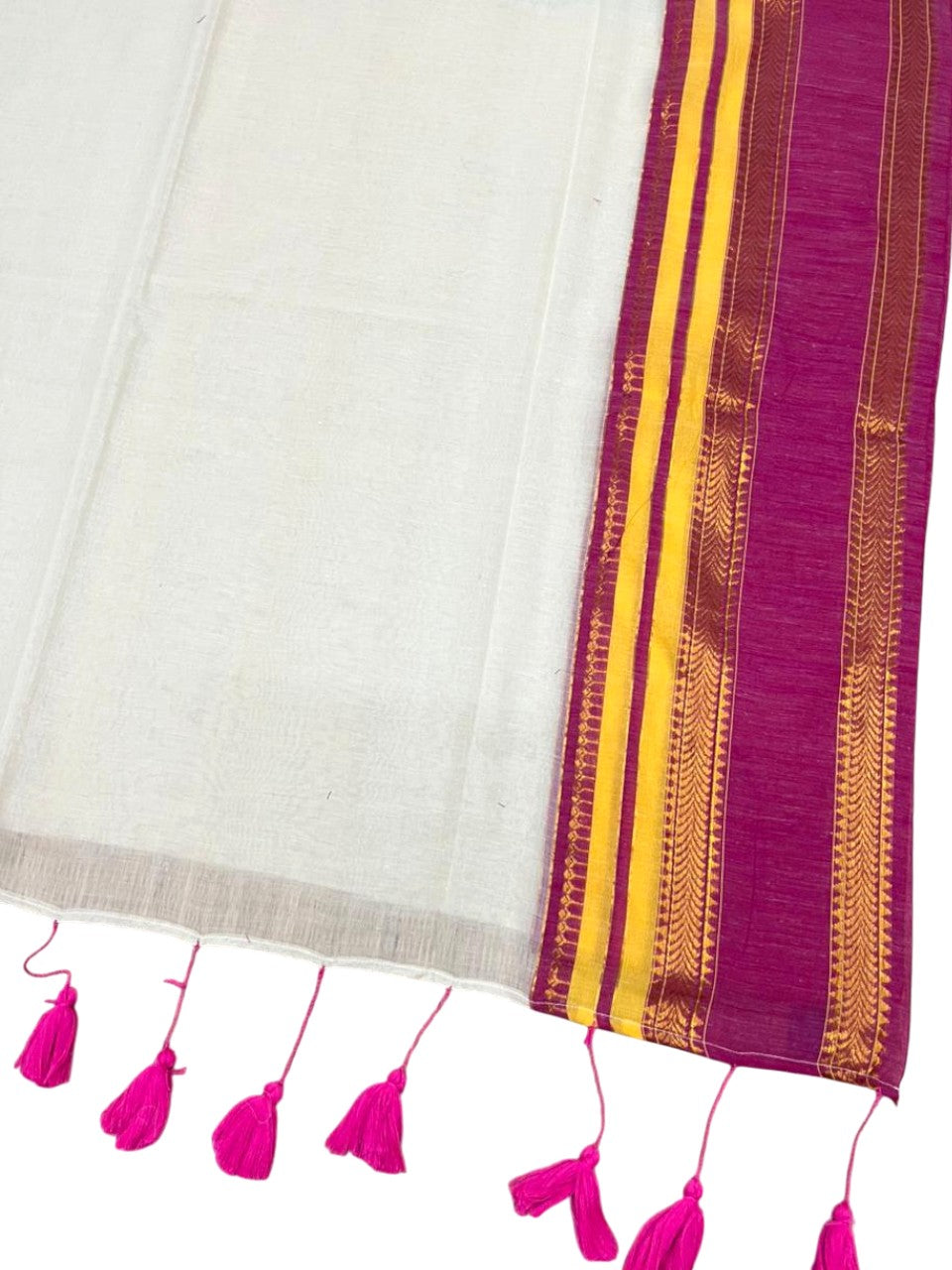 Southloom Mul Cotton 120 x 120 Soft Fabric Saree Multicolour SL215