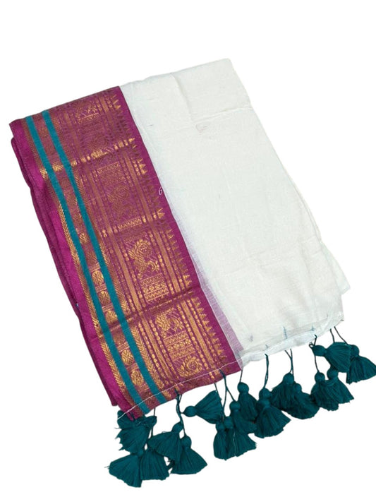 Southloom Mul Cotton 120 x 120 Soft Fabric Saree Multicolour SL215