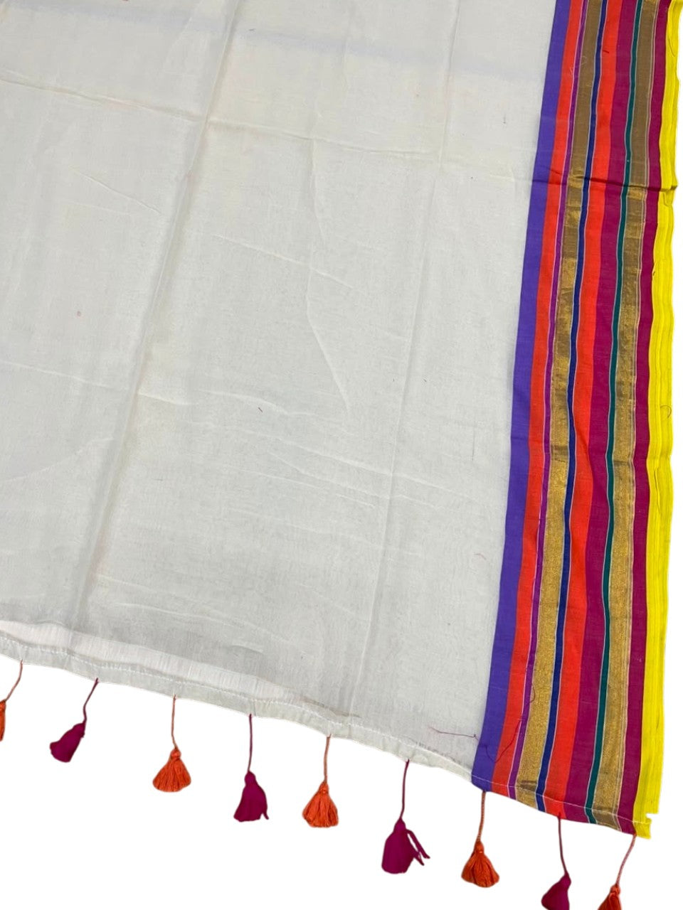 Southloom Mul Cotton 120 x 120 Soft Fabric Saree SL215