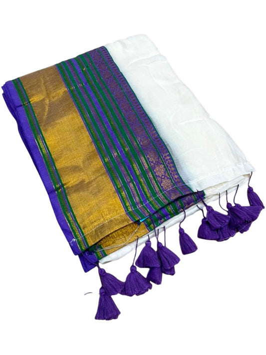 Southloom Mul Cotton 120 x 120 Soft Fabric Saree SL215