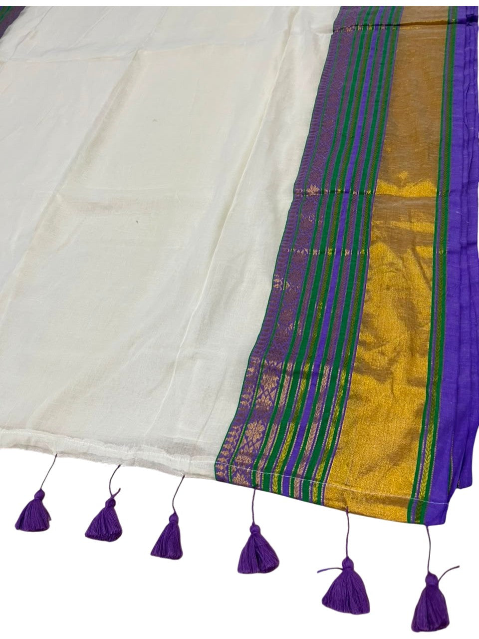 Southloom Mul Cotton 120 x 120 Soft Fabric Saree SL215