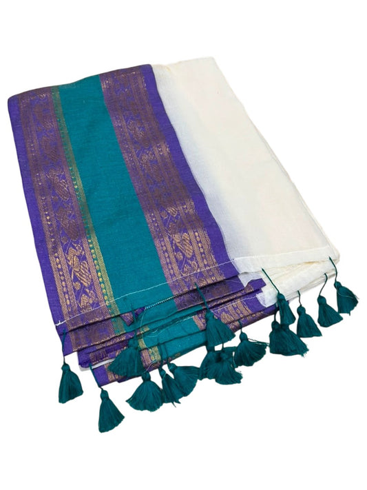 Southloom Mul Cotton 120 x 120 Soft Fabric Saree SL215