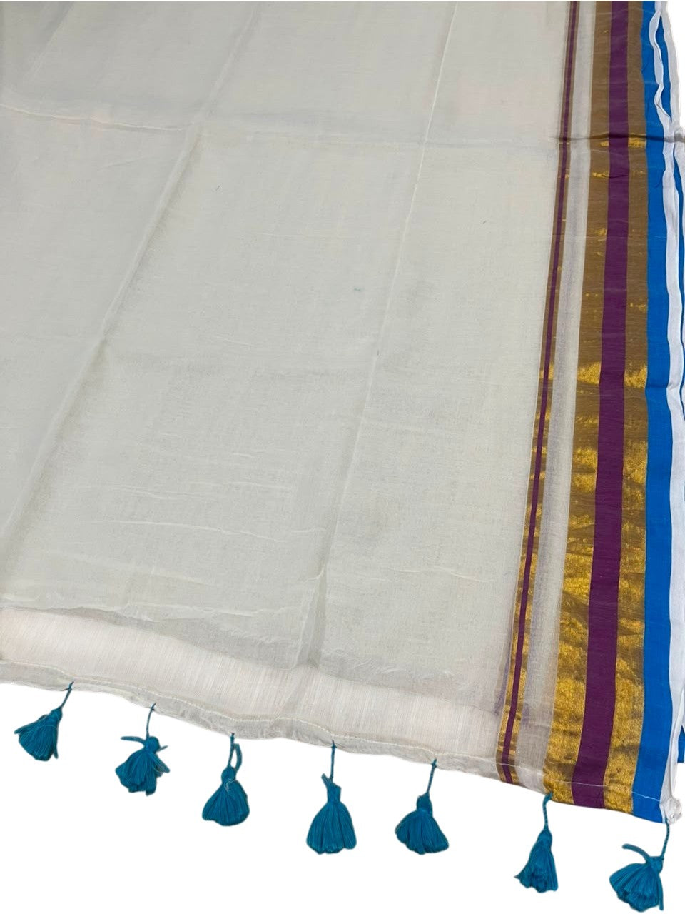 Southloom Mul Cotton 120 x 120 Soft Fabric Saree SL215