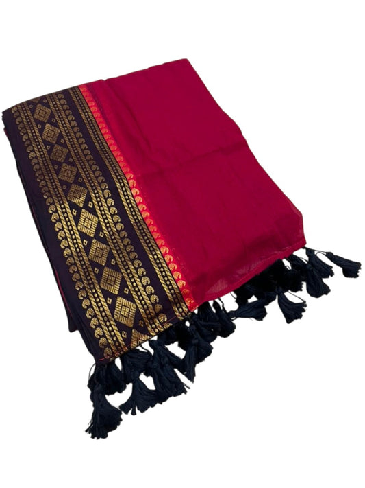 Southloom Mul Cotton 120 x 120 Soft Fabric Saree SL215