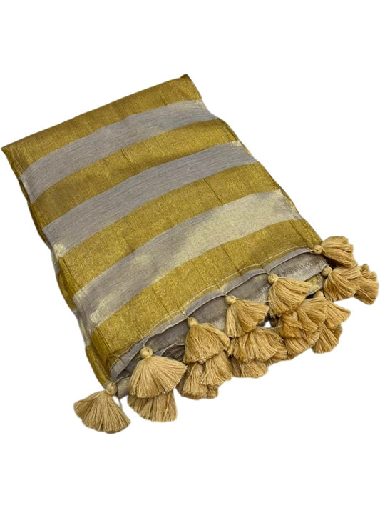 Southloom Tissue Mul Cotton 120 x 120 Soft Fabric Saree SL215