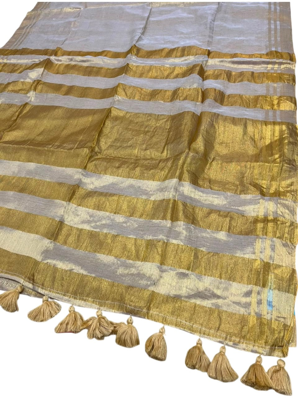 Southloom Tissue Mul Cotton 120 x 120 Soft Fabric Saree SL215