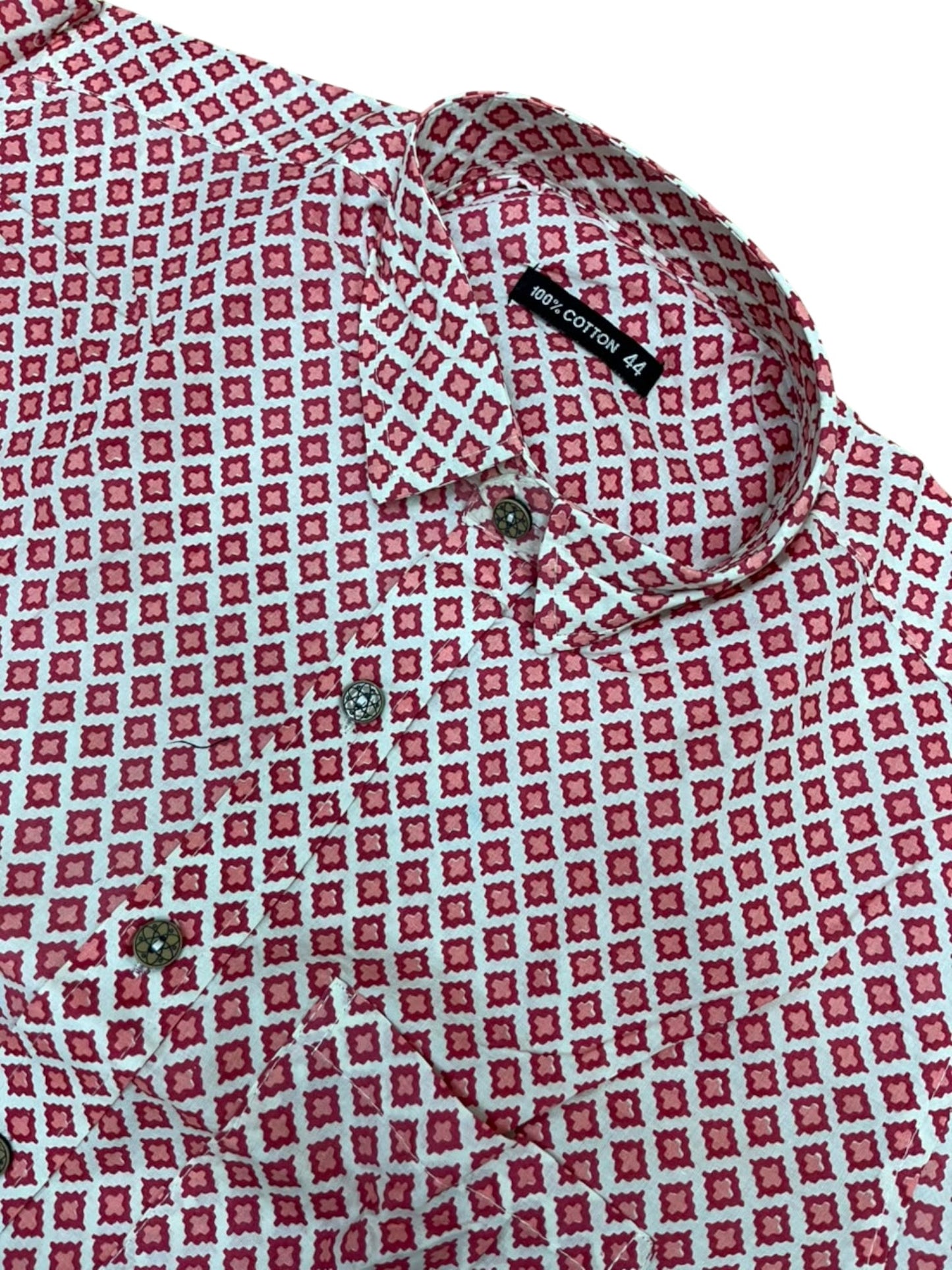 Southloom Jaipur Pure Cotton Block Printed Shirt for Men in Full Sleeve (2XL)