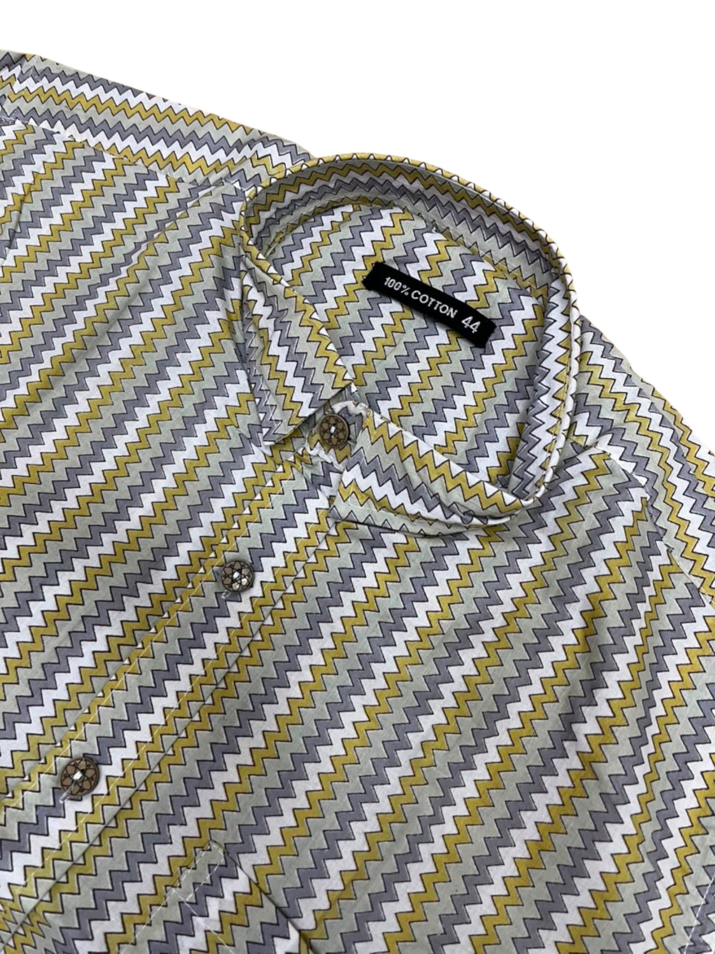 Southloom Jaipur Pure Cotton Block Printed Shirt for Men in Full Sleeve (2XL)