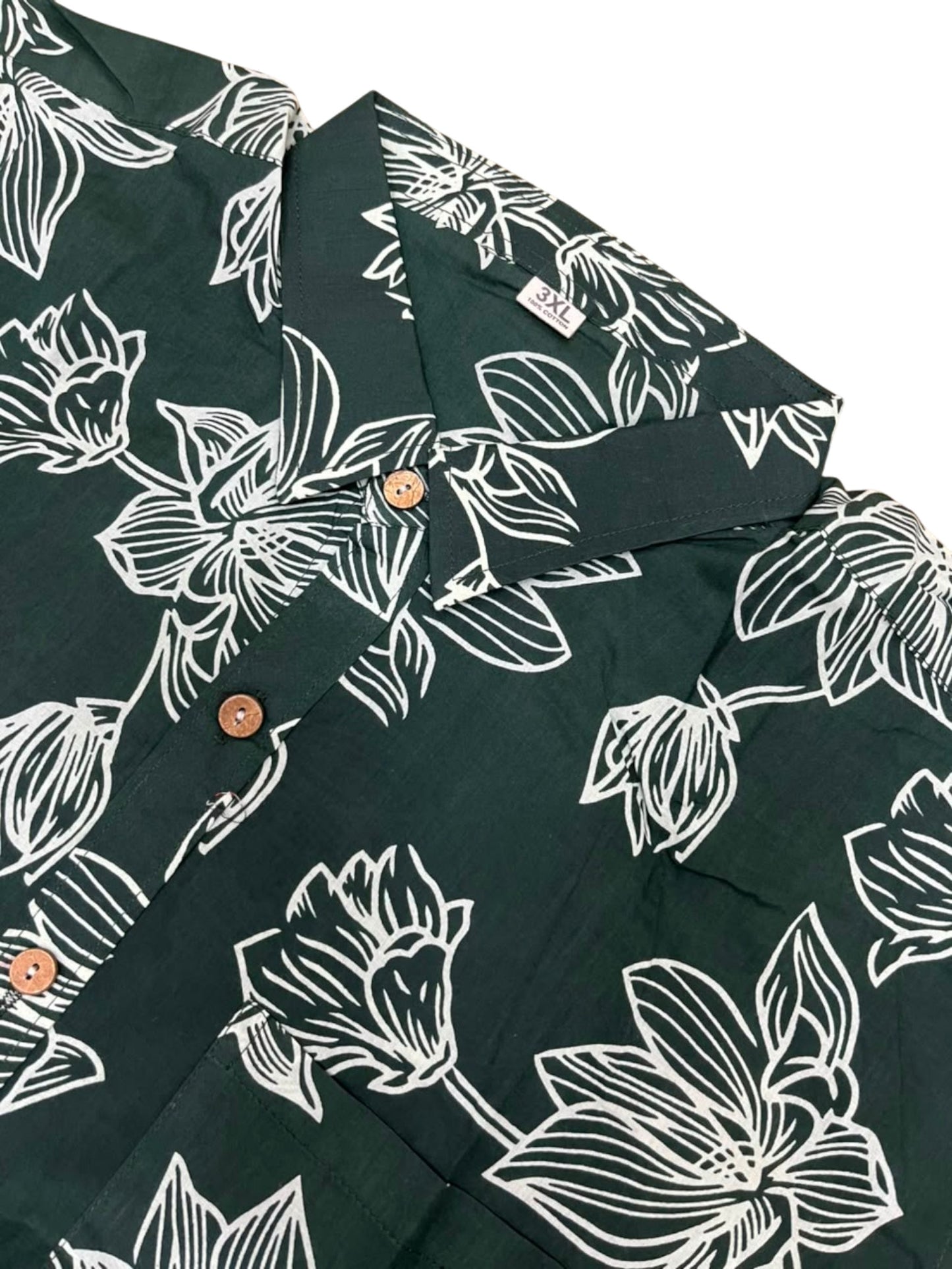 Southloom Jaipur Pure Cotton Block Printed Shirt for Men in Full Sleeve (3XL)