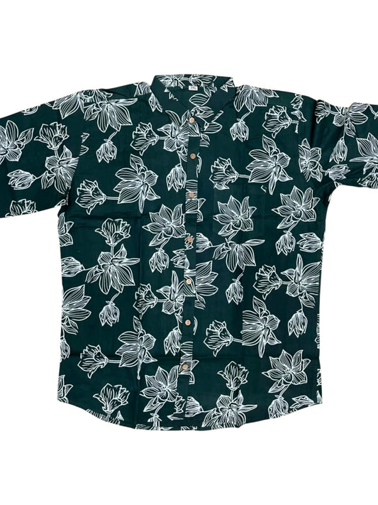 Southloom Jaipur Pure Cotton Block Printed Shirt for Men in Full Sleeve (3XL)
