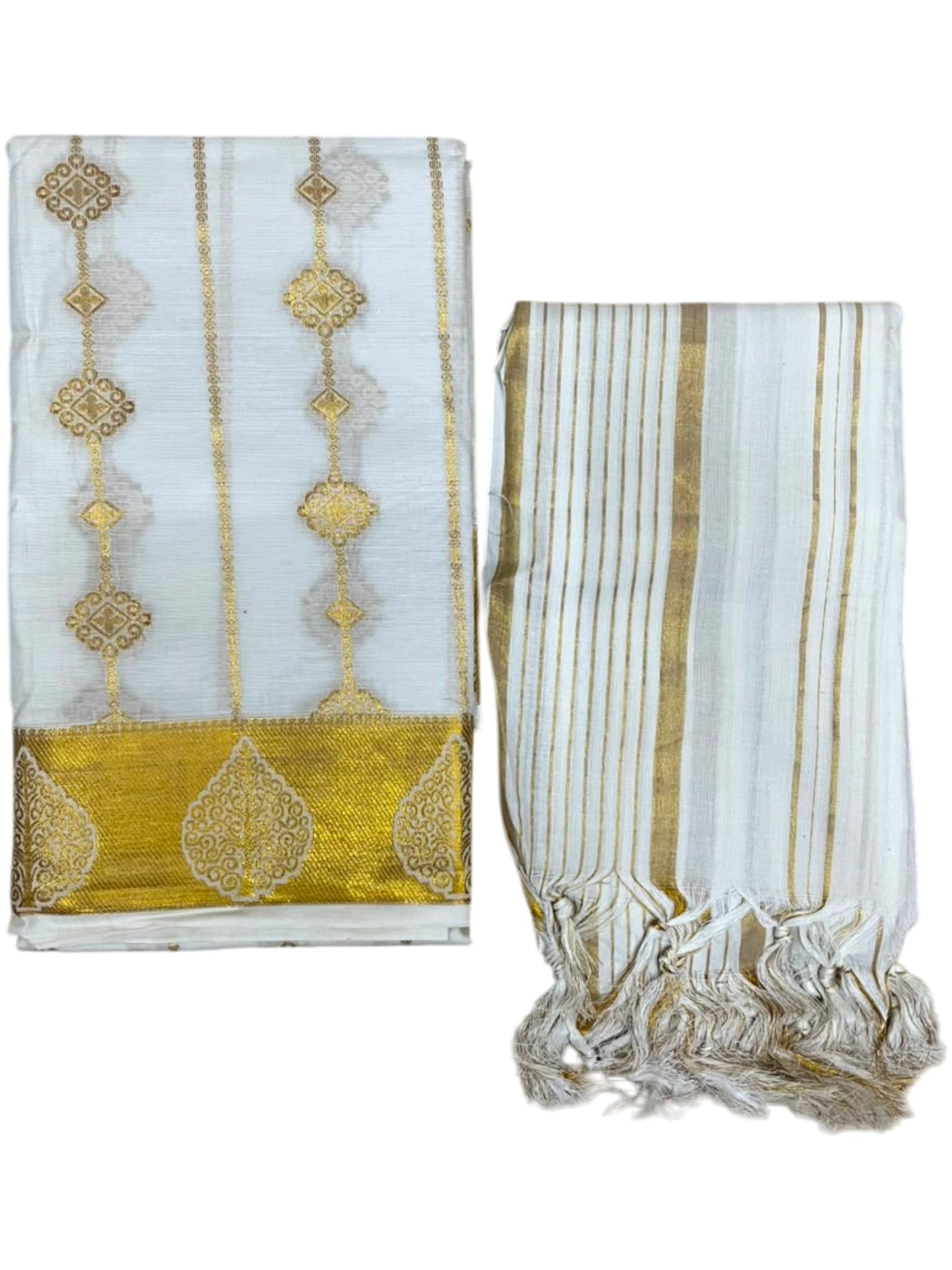 Southloom™ Cotton Churidar Salwar Suit Material with Woven Design (include Lines Shawl / Dupatta)