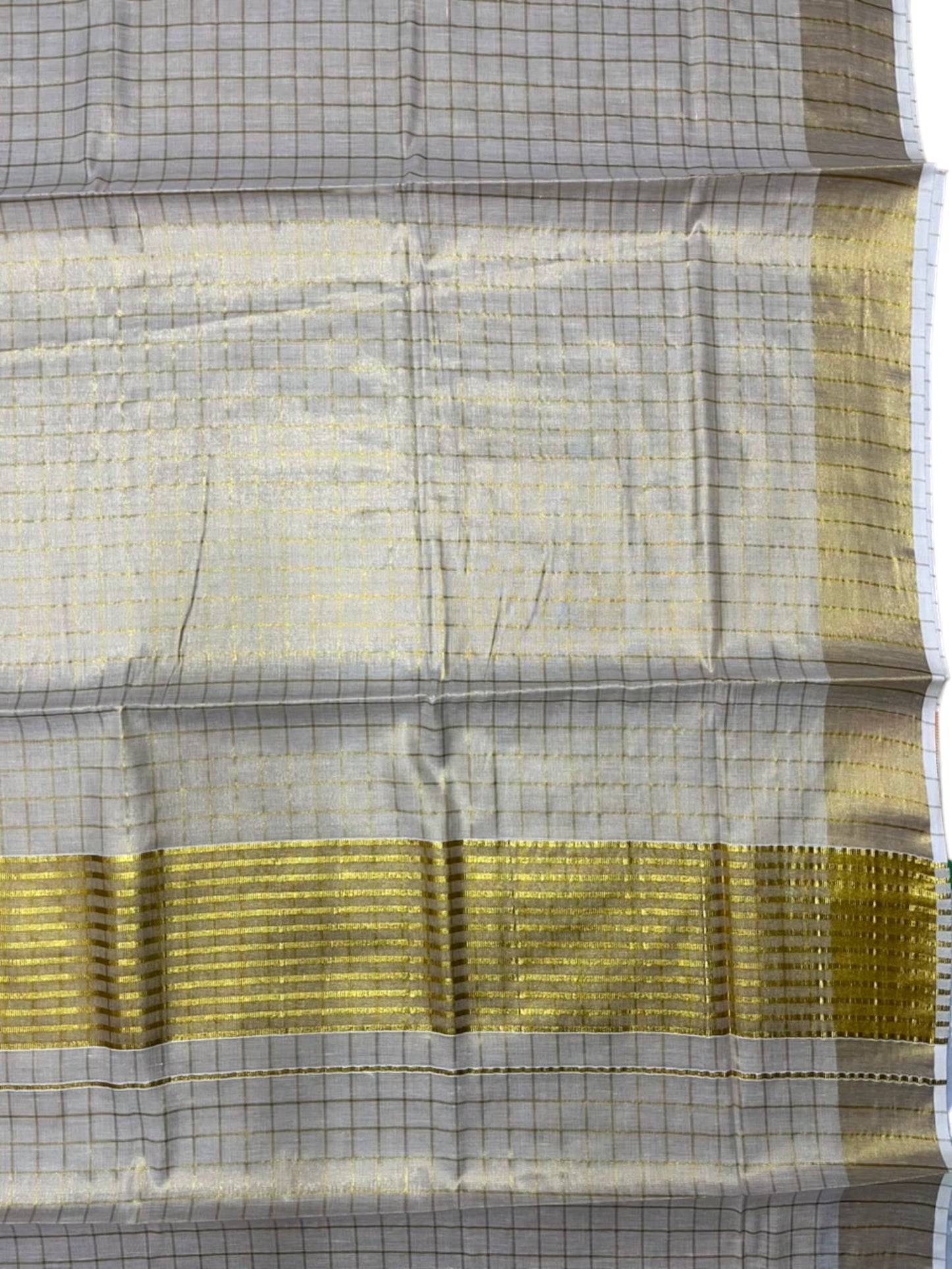 Southloom Kerala Tissue Check Saree