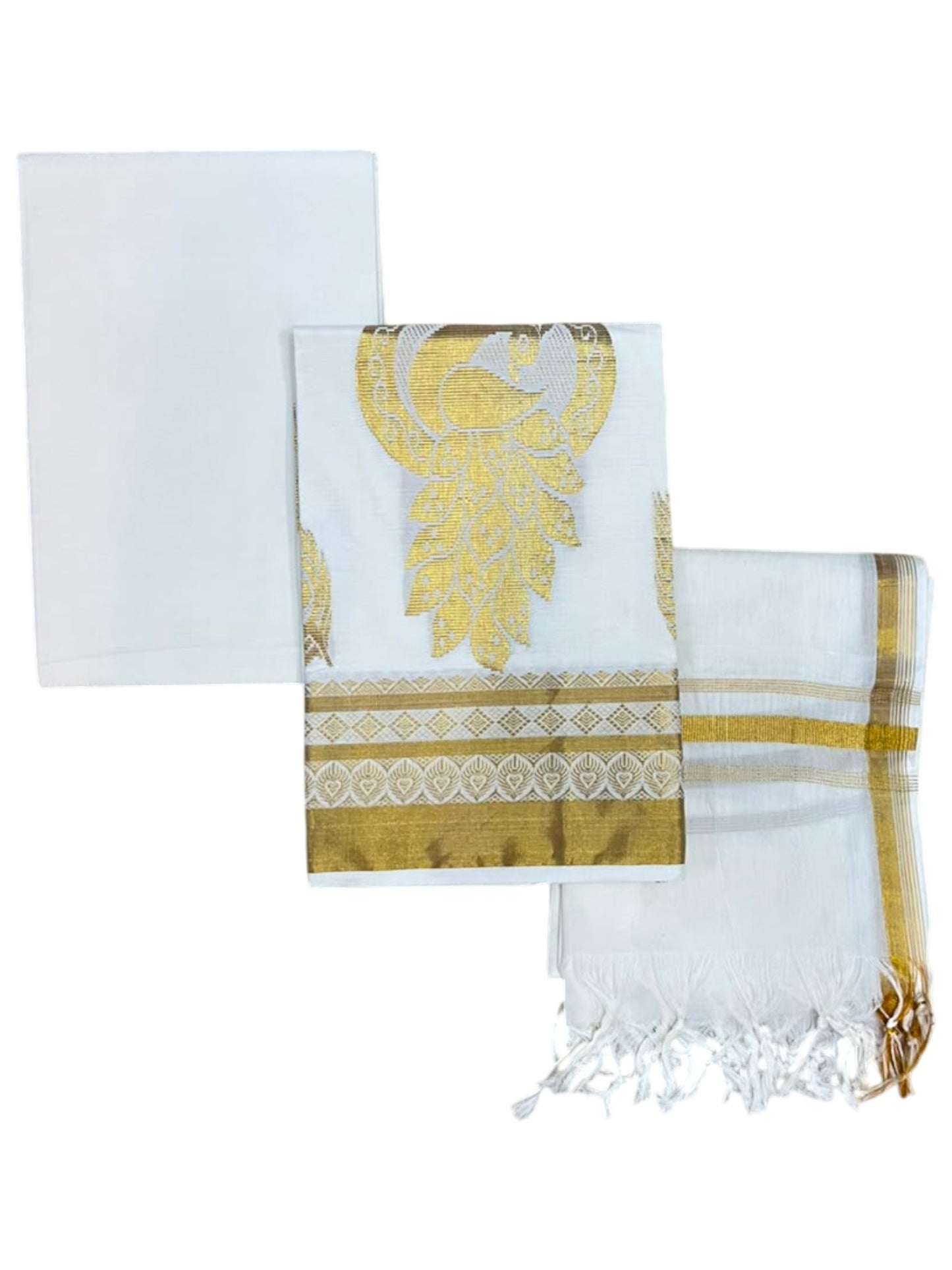 Southloom™ Cotton Churidar Salwar Suit Material with Woven Work (include Lines Shawl / Dupatta) SL566