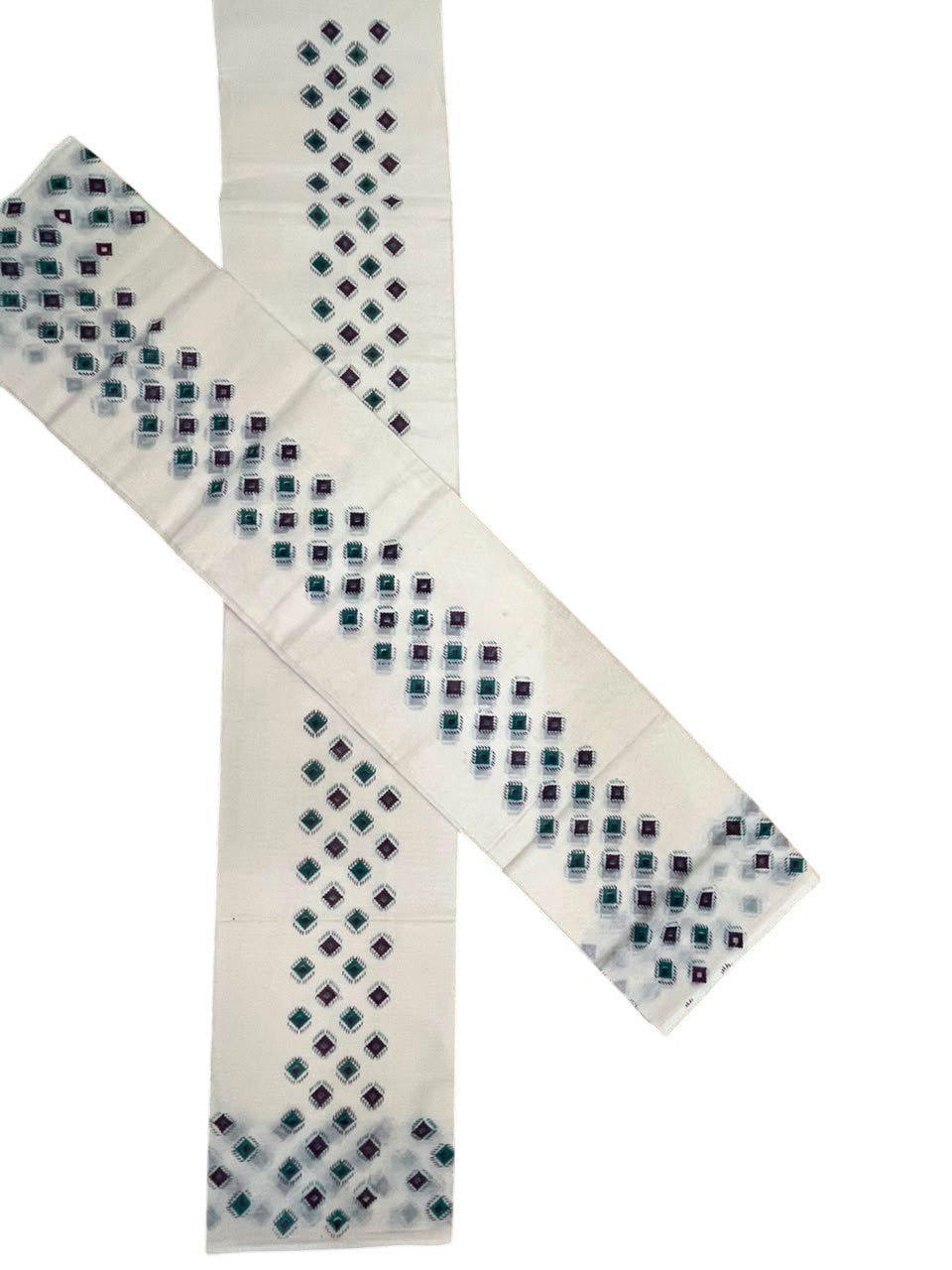 Kerala Pure Cotton Set Mundu Single (Mundum Neriyathum) with Digital Prints on Border in 2.80 Mtrs SL570