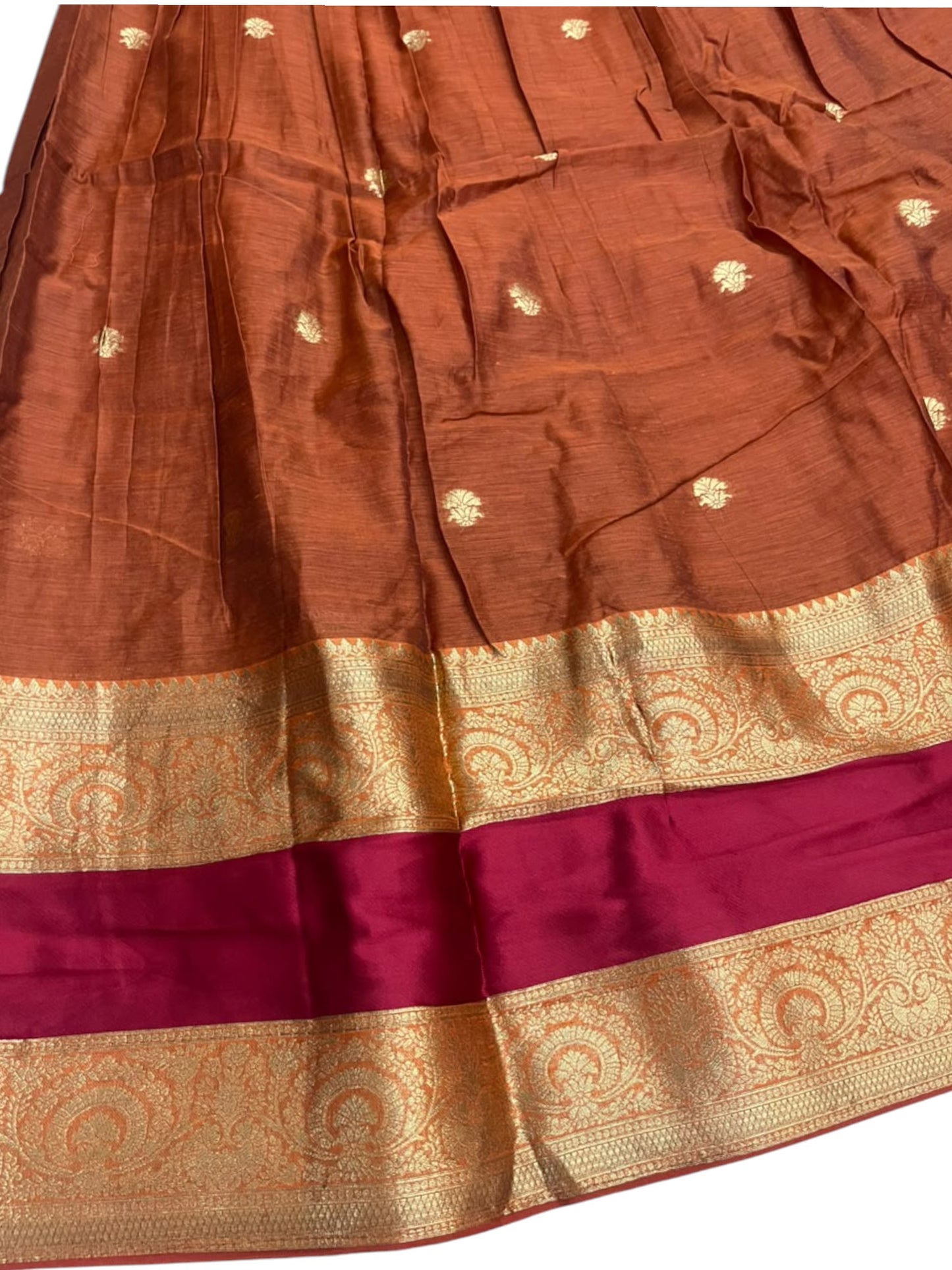 Kerala Southloom Semi UnStitched Kanchi Cotton Dhavani Set with Pavada and Blouse Piece SL585