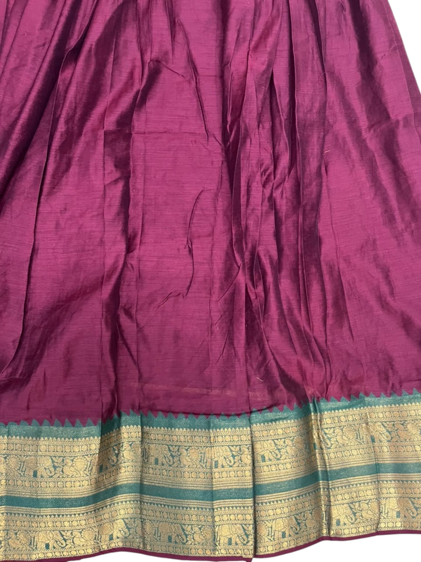 Kerala Southloom Semi UnStitched Kanchi Cotton Dhavani Set with Pavada and Blouse Piece SL585