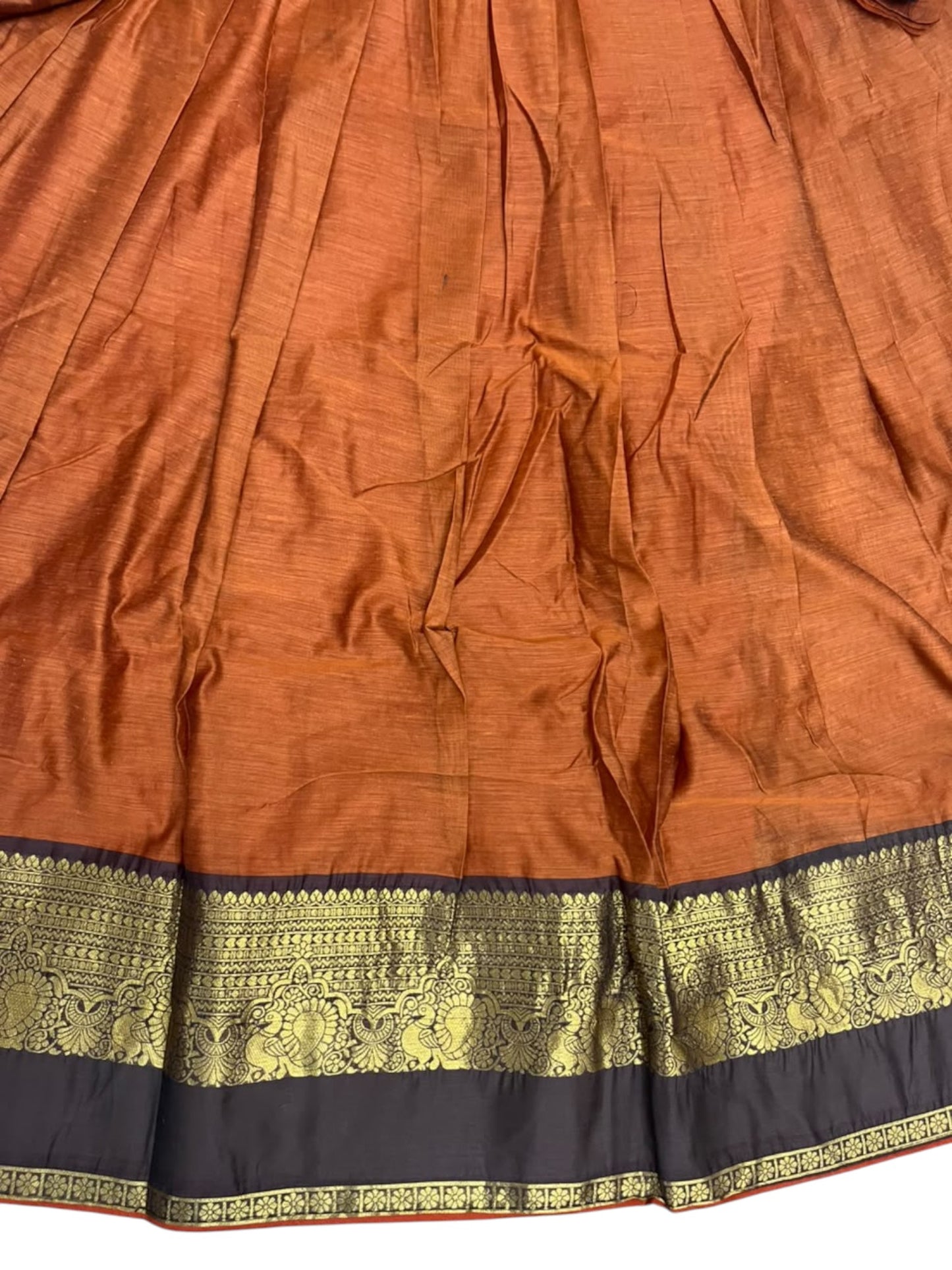 Kerala Southloom Semi UnStitched Kanchi Cotton Dhavani Set with Pavada and Blouse Piece SL585