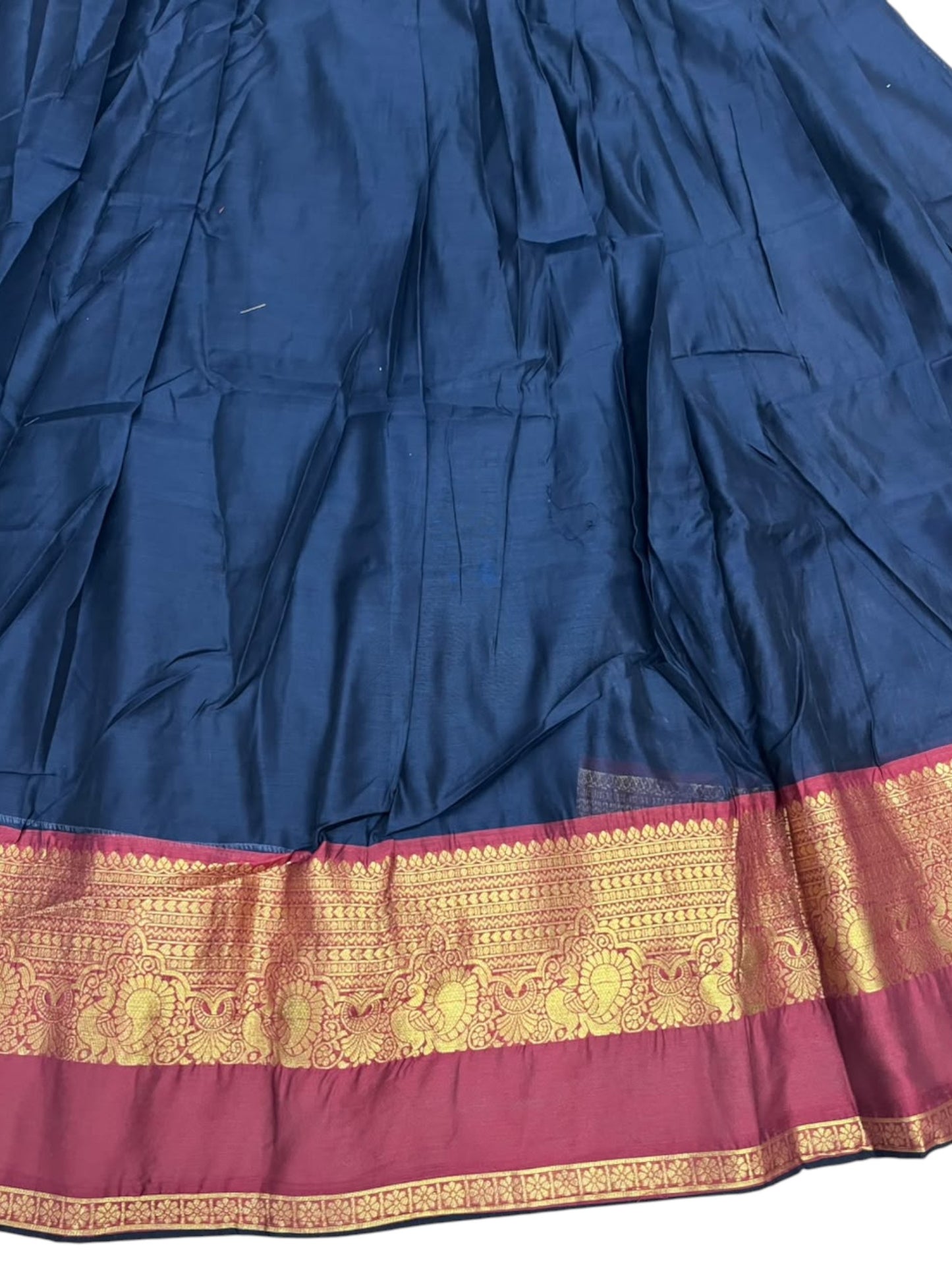 Kerala Southloom Semi UnStitched Kanchi Cotton Dhavani Set with Pavada and Blouse Piece SL585