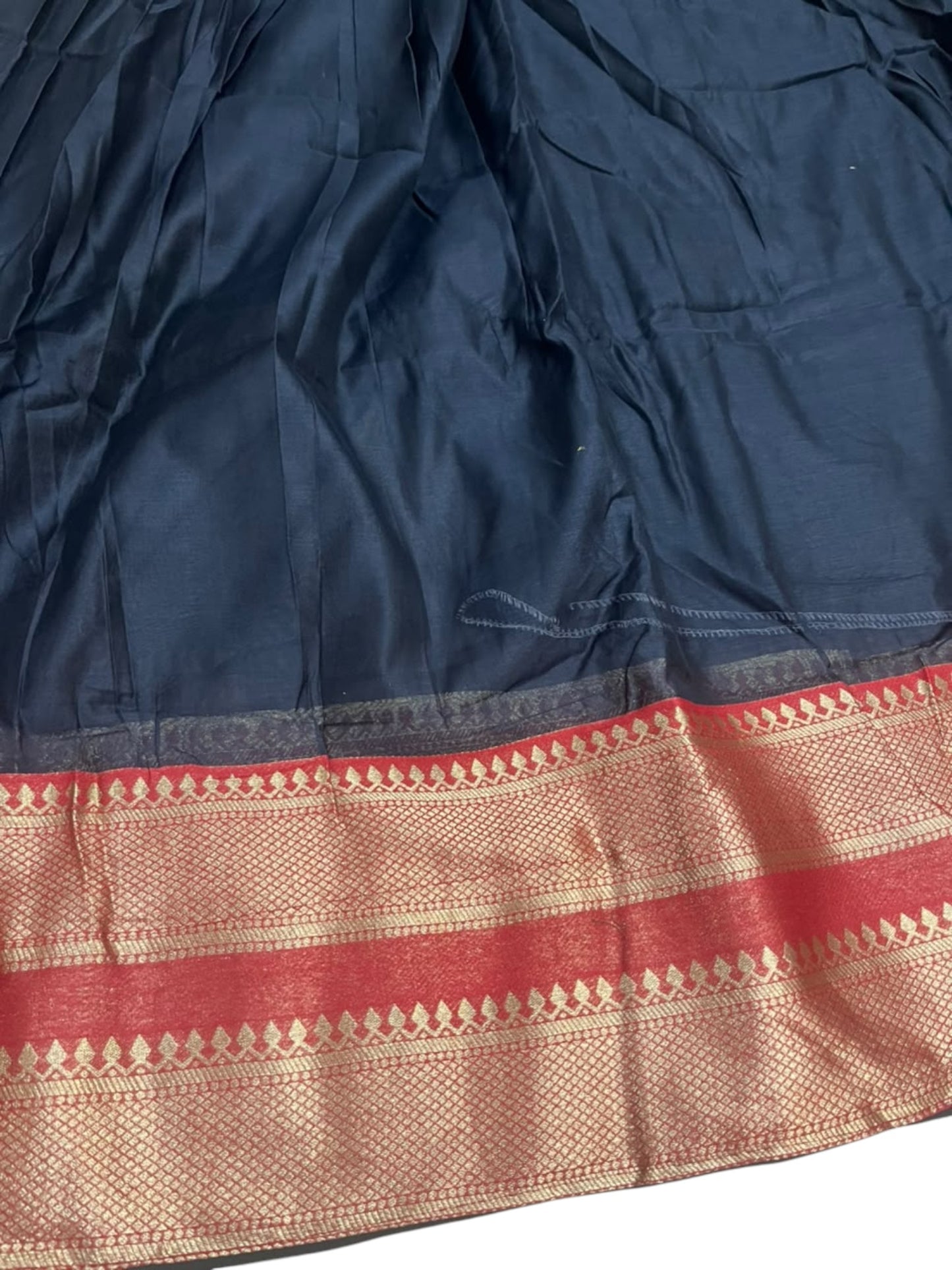 Kerala Southloom Semi UnStitched Kanchi Cotton Dhavani Set with Pavada and Blouse Piece SL585
