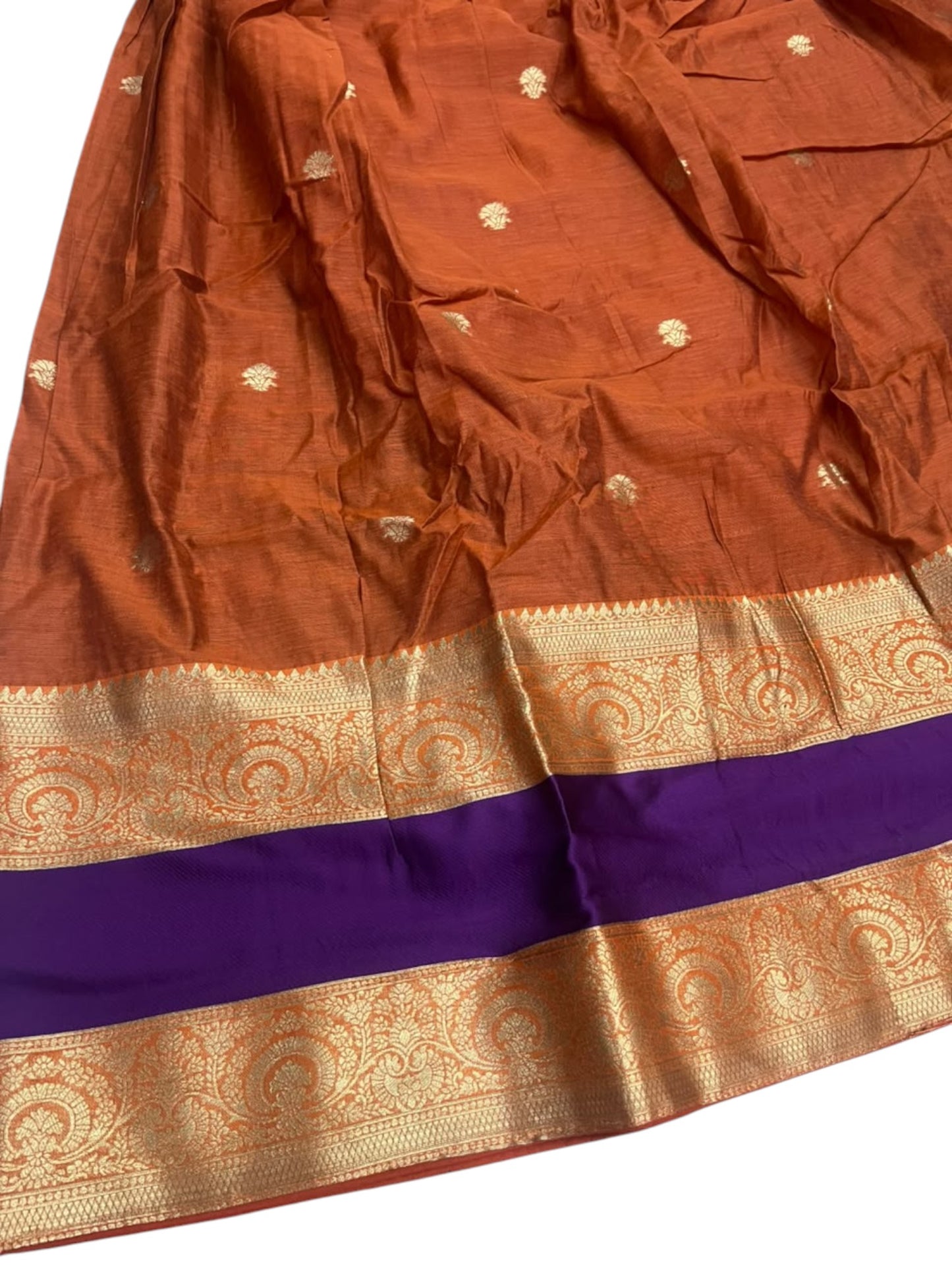 Kerala Southloom Semi UnStitched Kanchi Cotton Dhavani Set with Pavada and Blouse Piece SL585