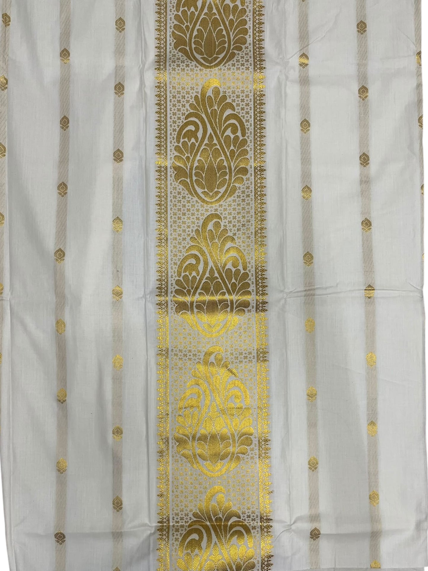 Southloom™ Cotton Churidar Salwar Suit Unstiched Material with Woven Design (include Lines Shawl / Dupatta)