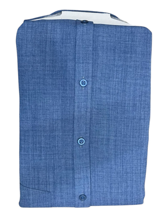 Southloom Pure Cotton Blue Plain Shirt SLSHIRT 42 HS