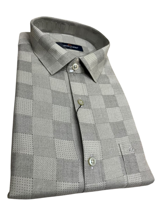 Southloom Pure Cotton Gray Check Shirt SLSHIRT 44 FS