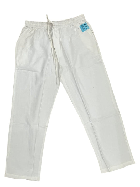 Southloom Cotton Solid White Pants for Men