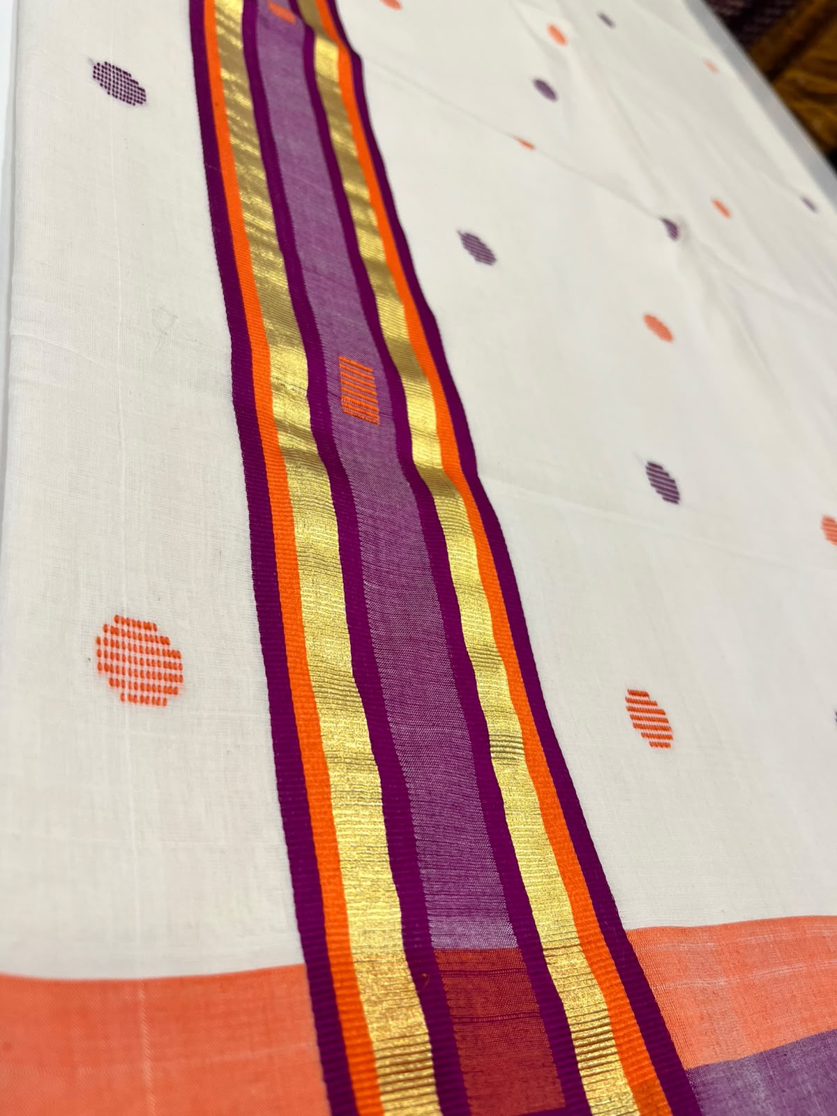 Southloom Blaramapuram Unakkupavu Premium Handloom Cotton Saree SL618