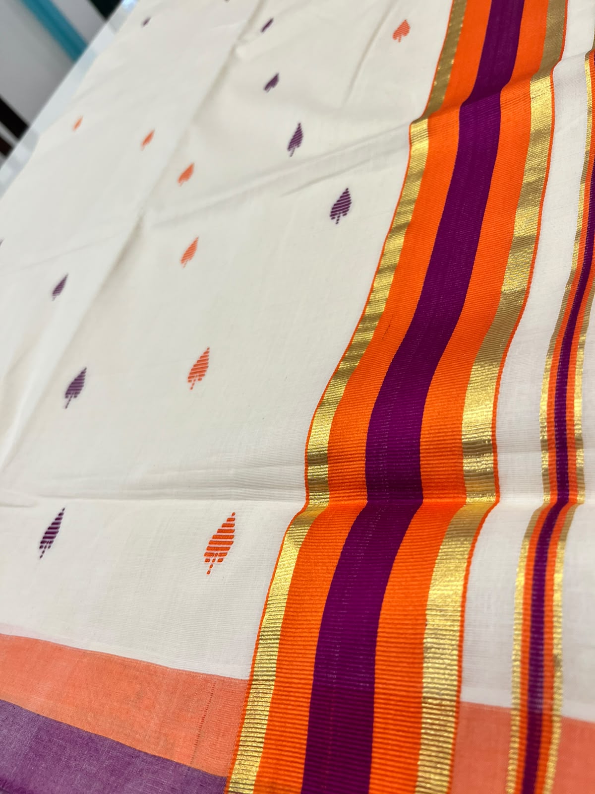 Southloom Blaramapuram Unakkupavu Premium Handloom Cotton Saree SL618