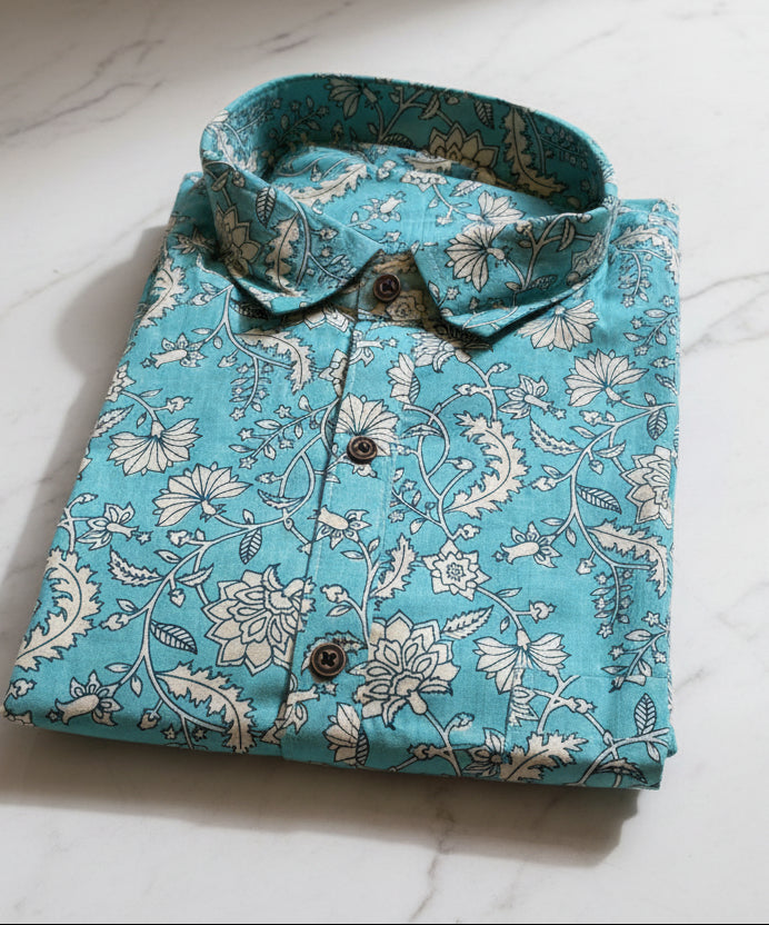 Cotton Printed Half Sleeve Shirt SL234