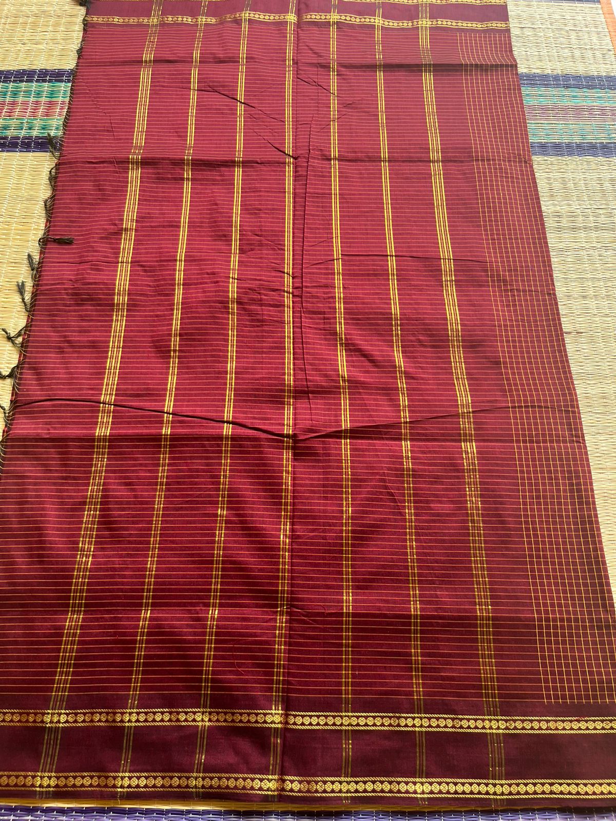 Maroon Colour Kalyani Cotton SL236