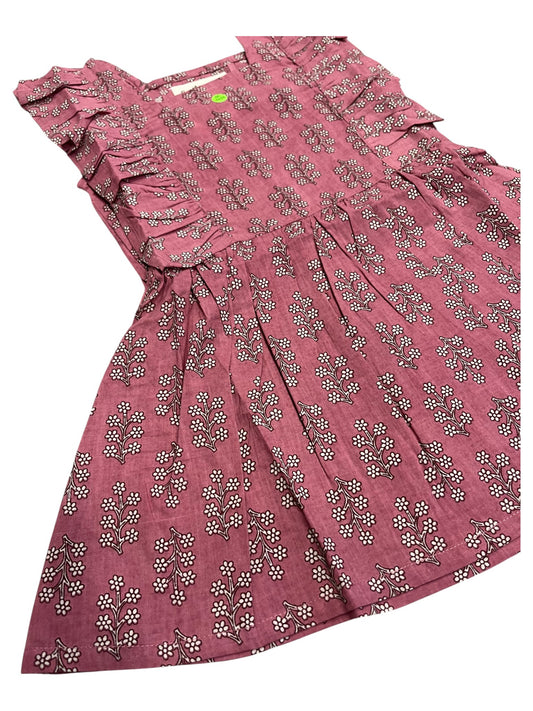 Southloom Pure Cotton Jaipur Printed Frocks for Girls (Age 1-2)