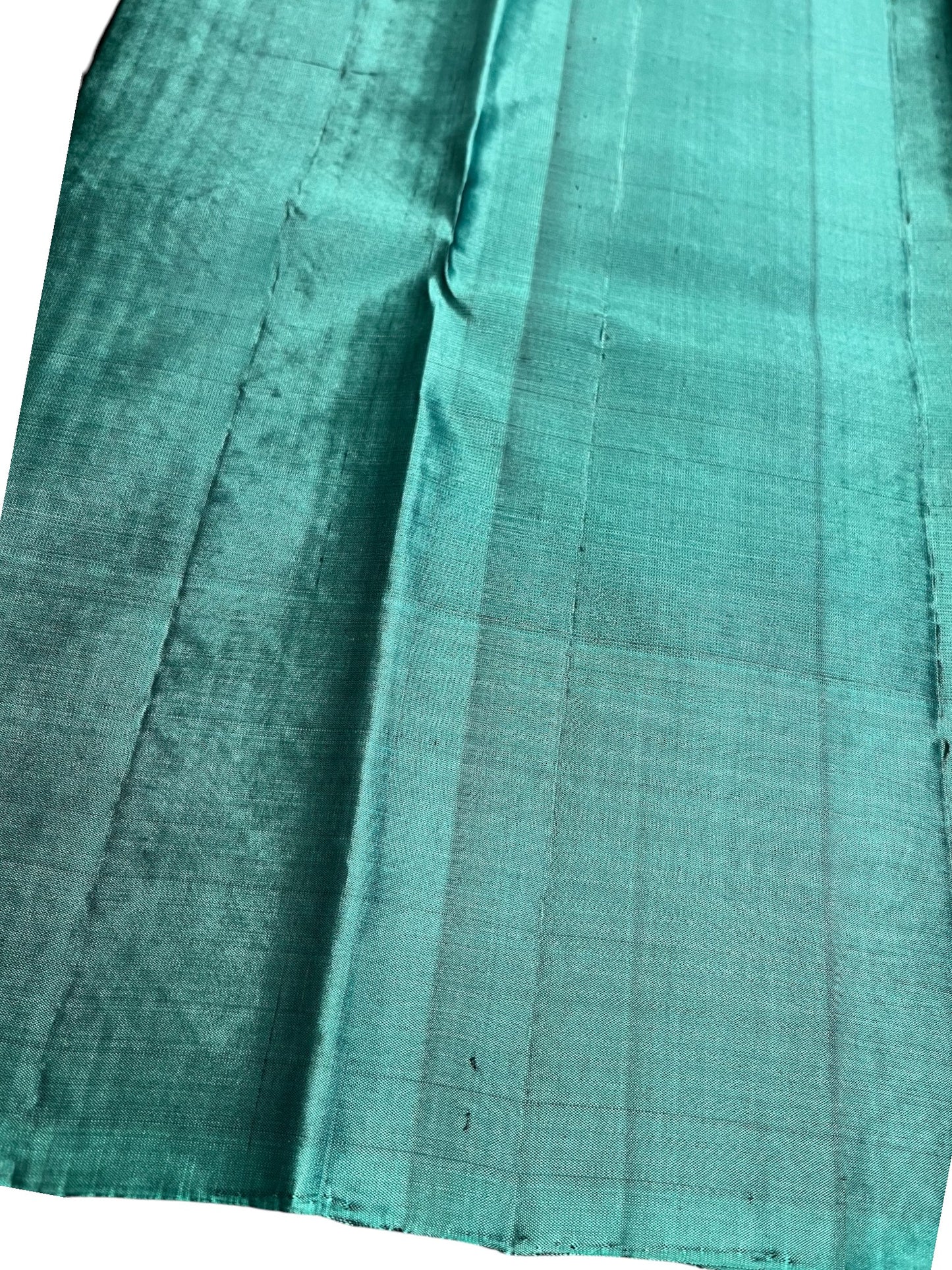 Southloom Pure Handloom Bridal Kanchipuram Silk Saree with Korvai Work(Green&Blue)