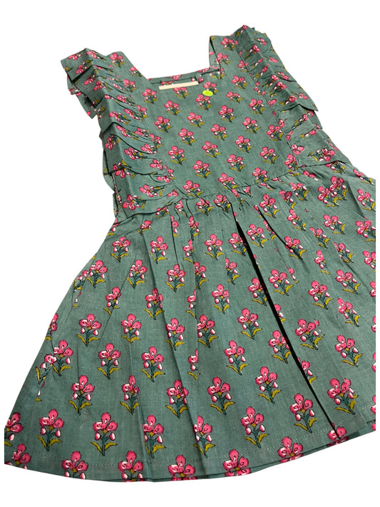 Southloom Pure Cotton Jaipur Printed Frocks for Girls (Age 1-2)