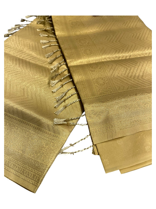 Southloom Tissu Semi Silk Saree with Golden Work on Body