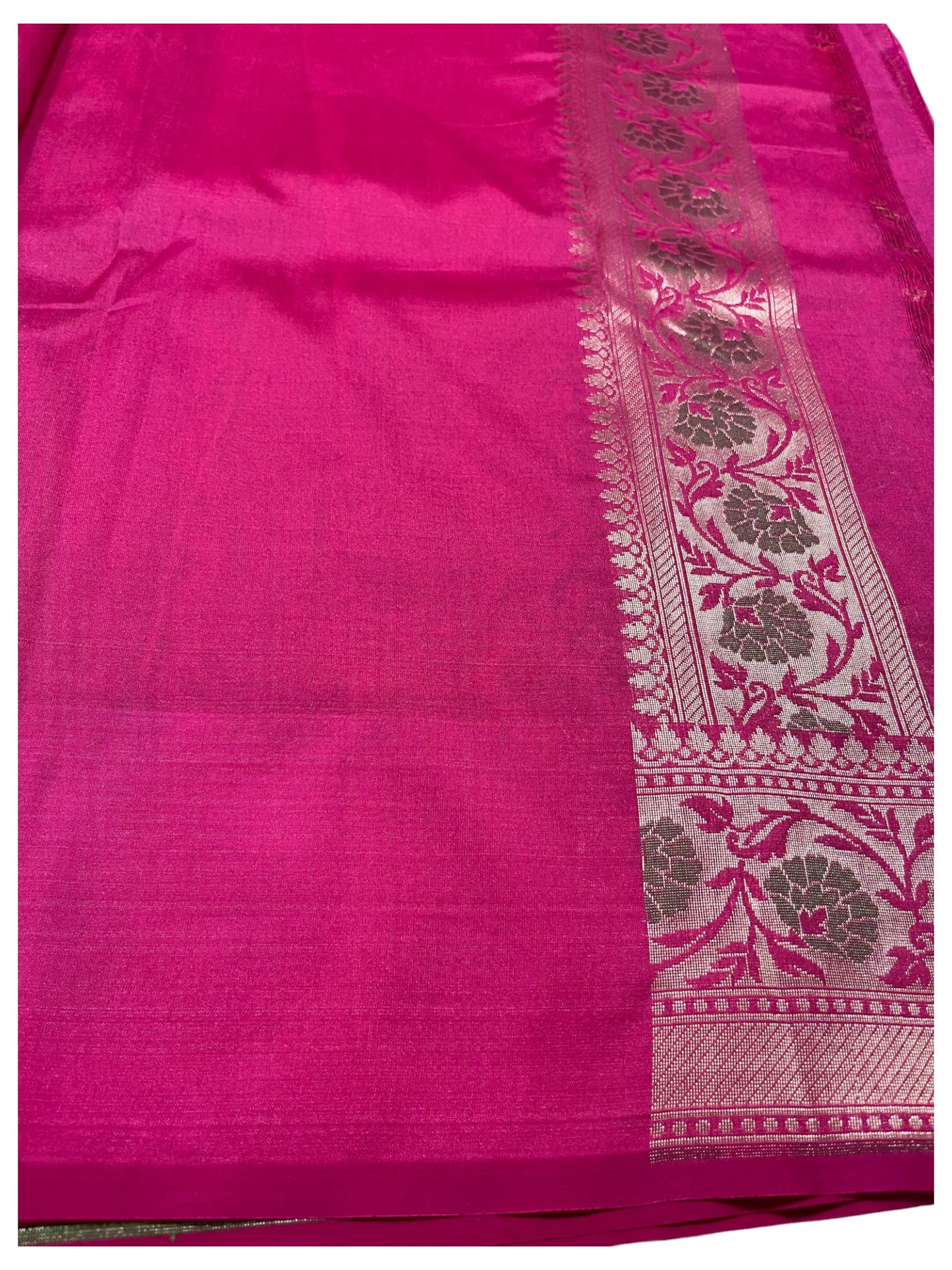 Southloom Banarasi Silk Saree with Woven Work on Body and Borders
