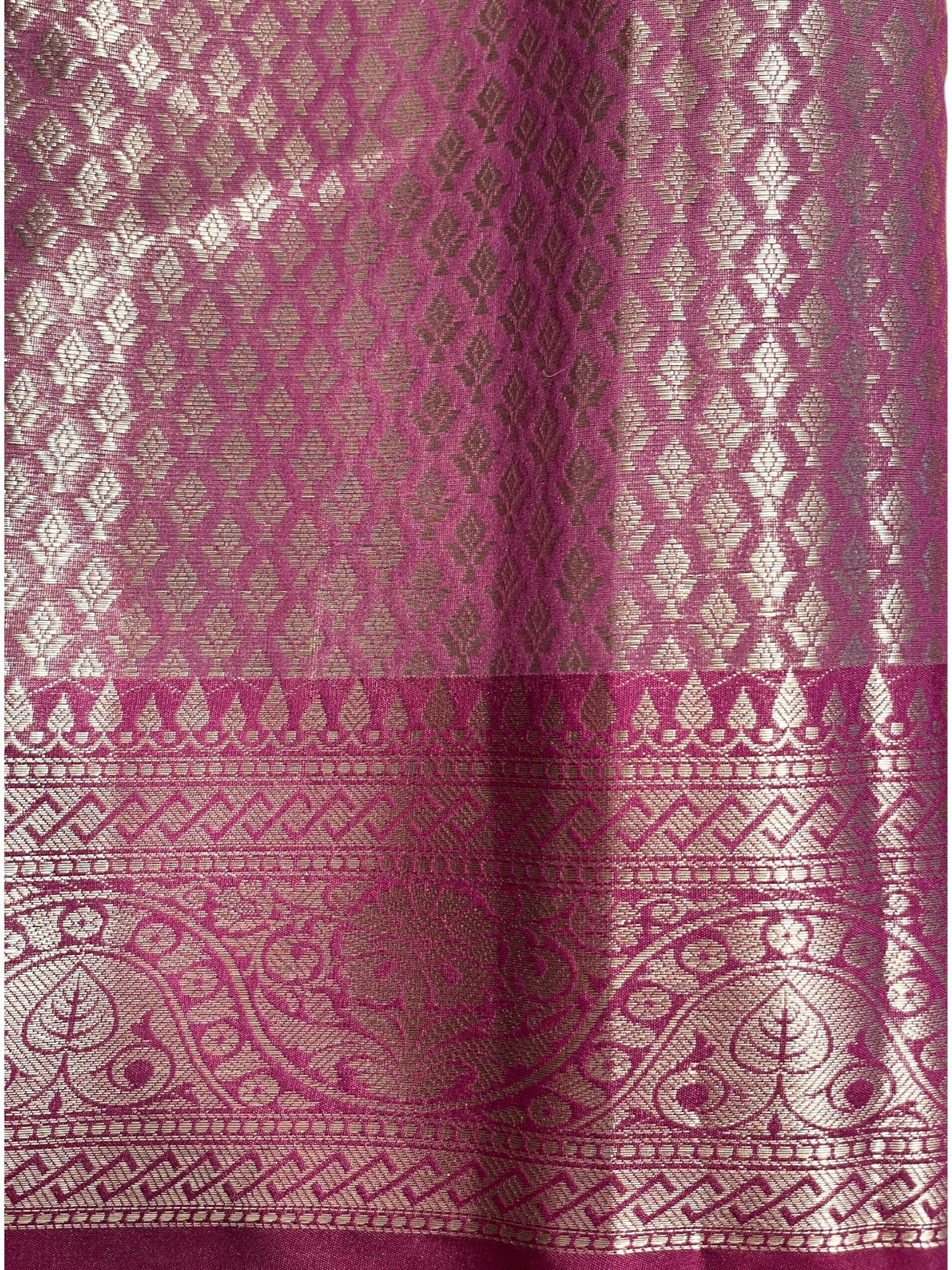 Southloom Tissue Banarasi Silk Saree with Woven Work on Body and Borders