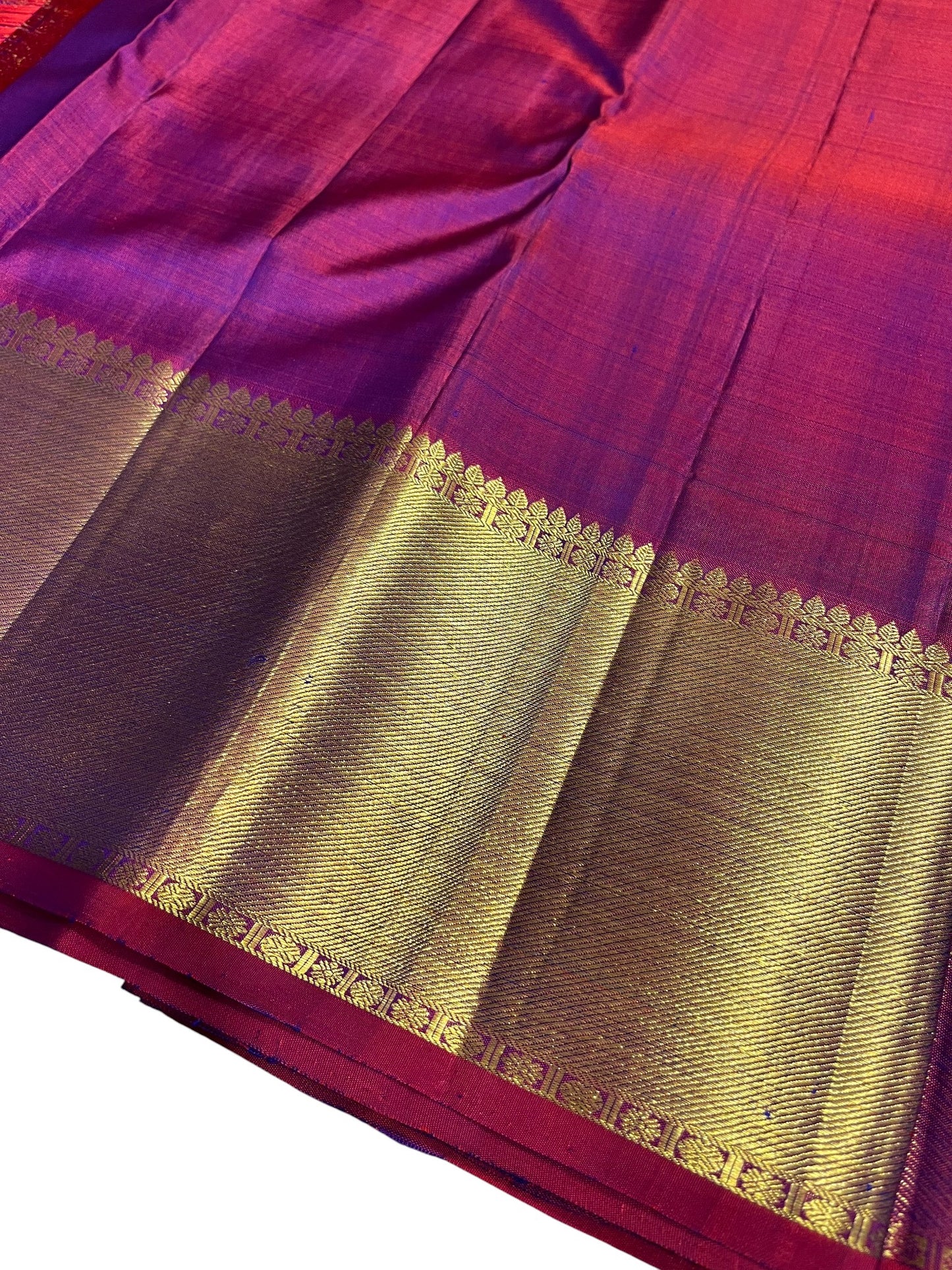 Southloom Premium Bridal Handloom Kanchipuram Silk Saree With Butta Works (Magenta)
