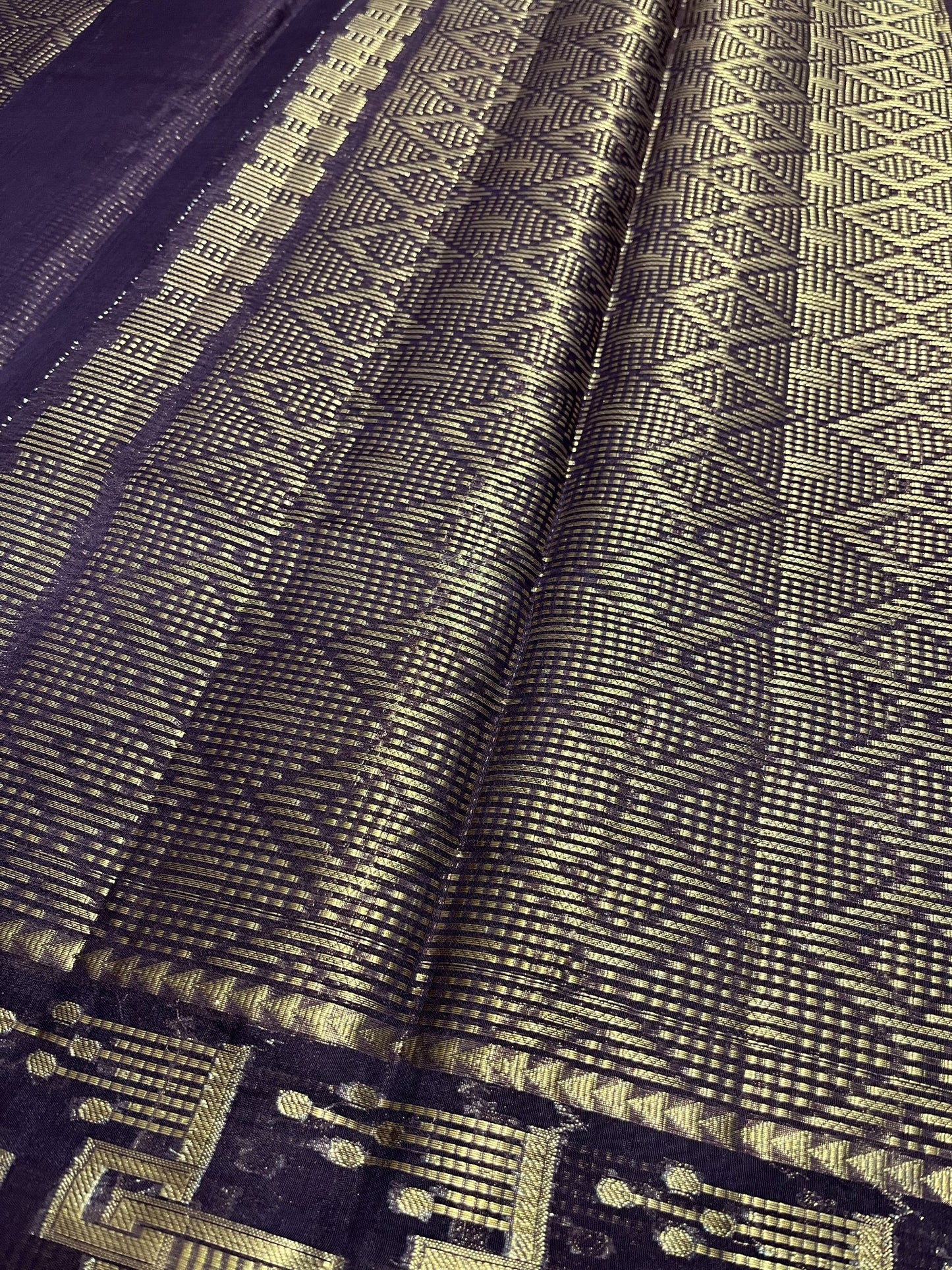 Southloom Georgete Banarasi Silk Saree with Woven Work on Body and Borders