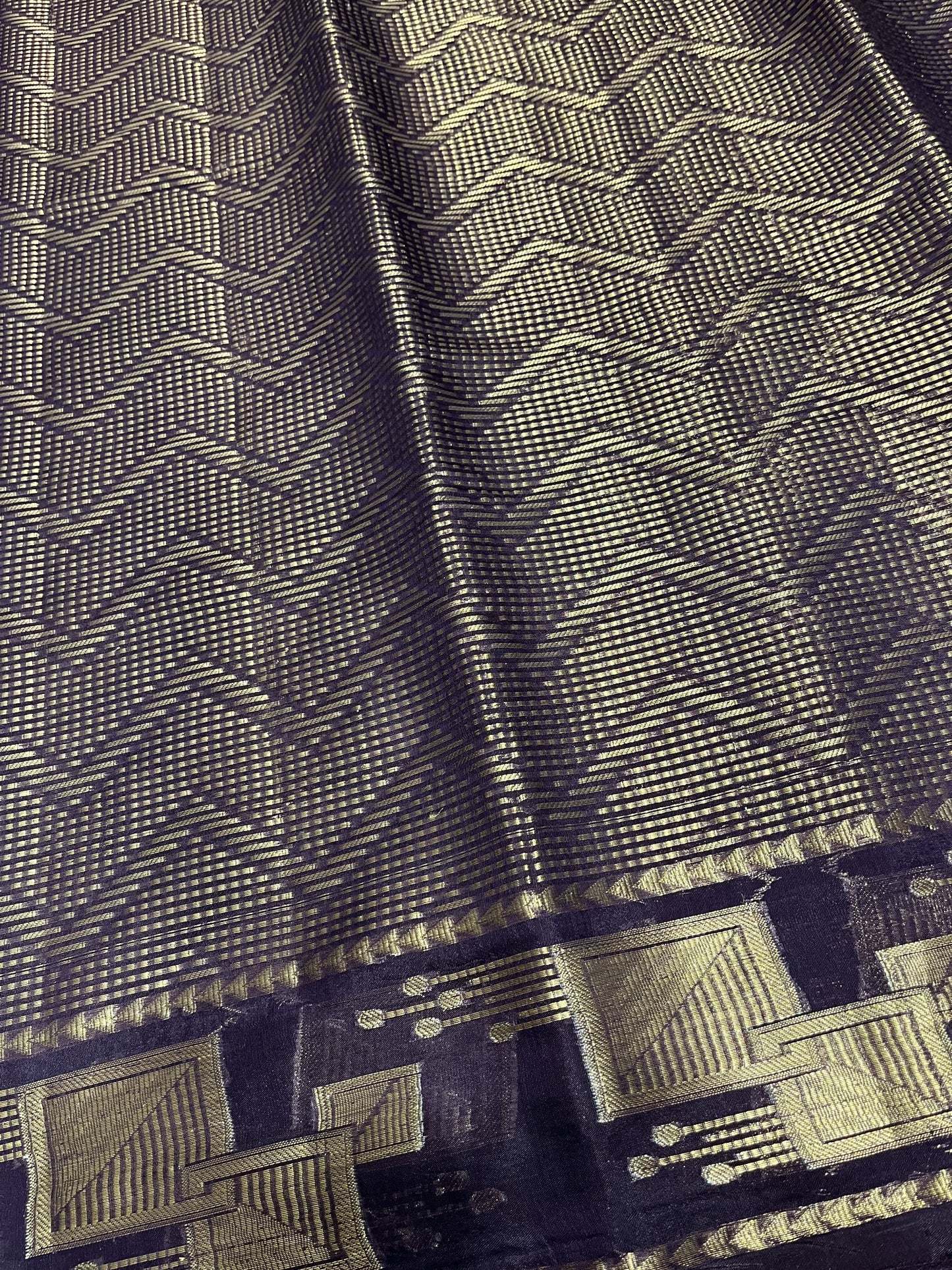 Southloom Georgete Banarasi Silk Saree with Woven Work on Body and Borders