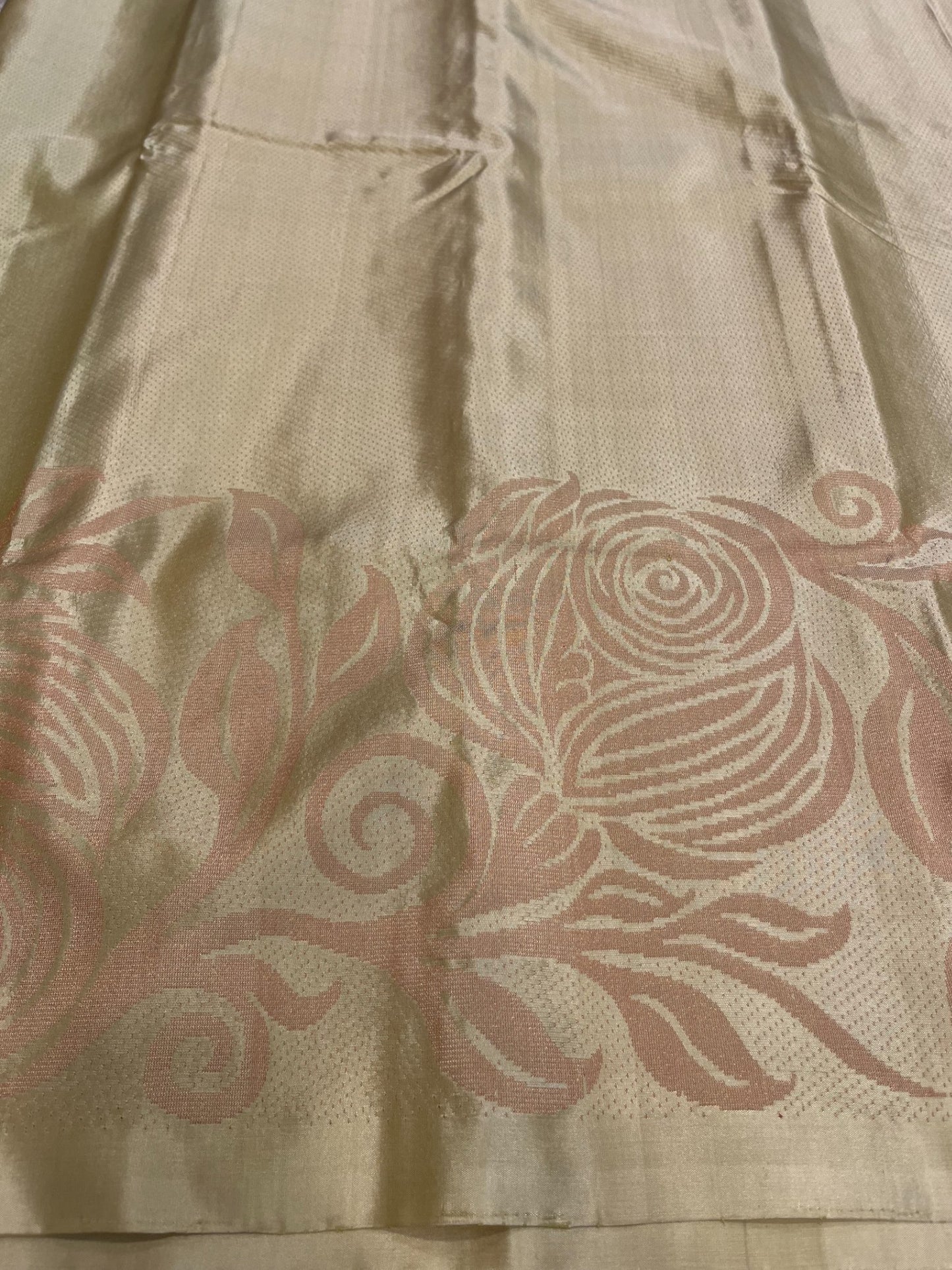 Southloom Pure Handloom Bridal Kanchipuram Silk Saree with Korvai Work(Yellow&Blue)