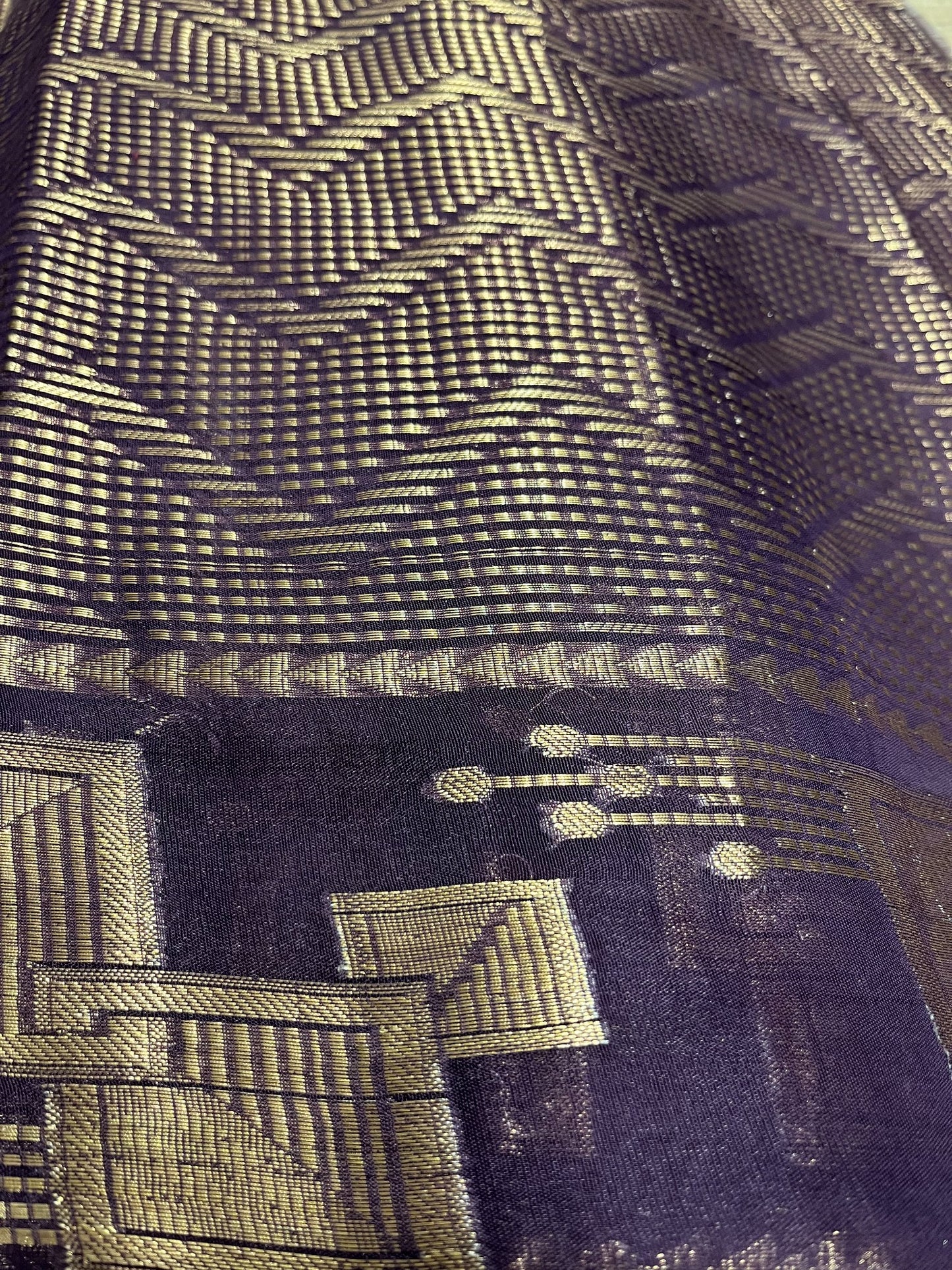 Southloom Georgete Banarasi Silk Saree with Woven Work on Body and Borders