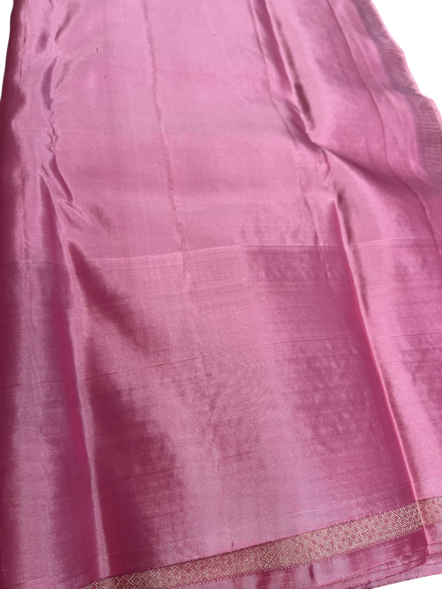 Southloom Premium Handloom Bridal Kanchipuram Silk Saree with Korvai Work (Beige & Pink)