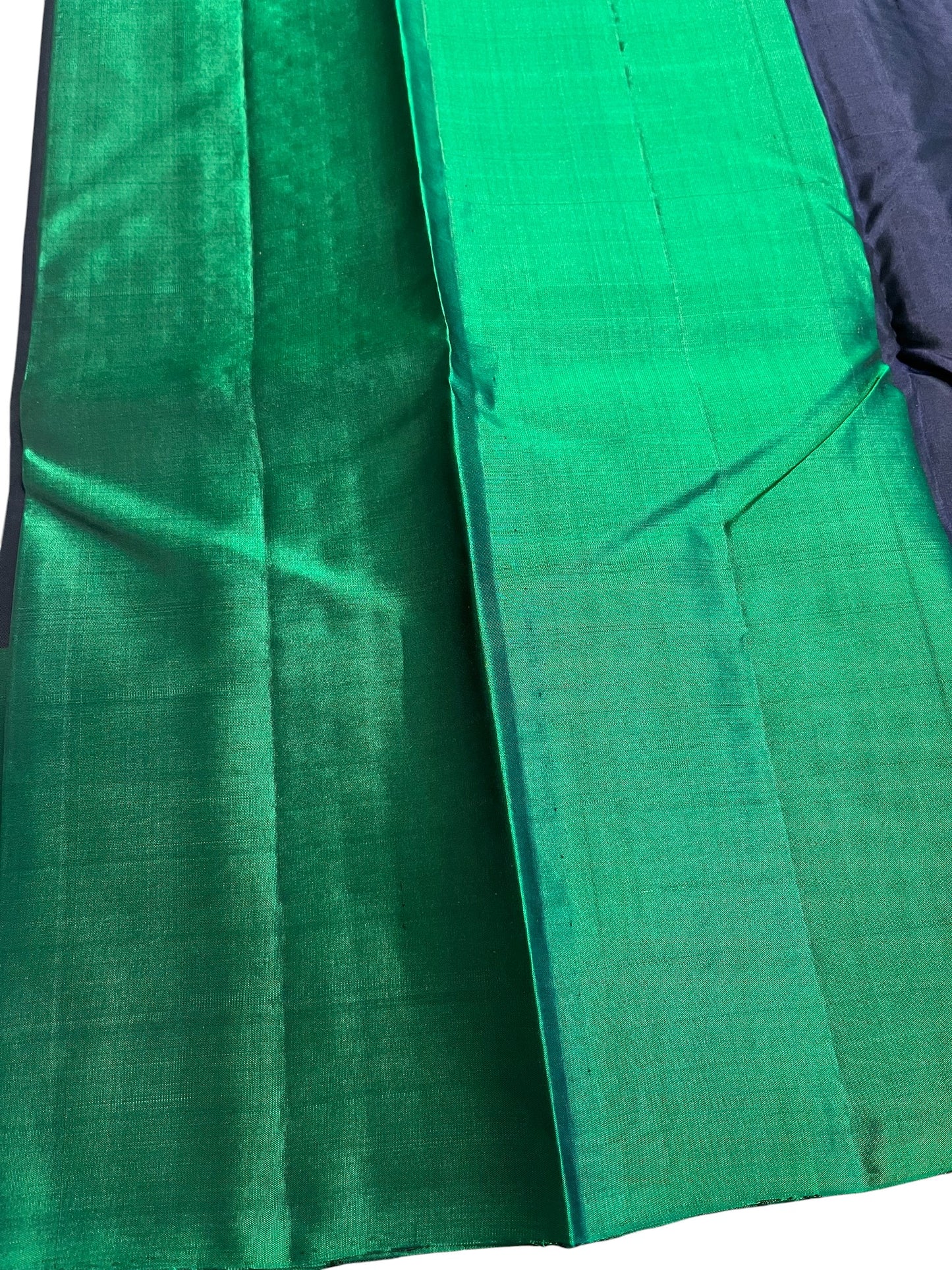Southloom Pure Handloom Bridal Kanchipuram Silk Saree with Butta Work(Blue& Green)