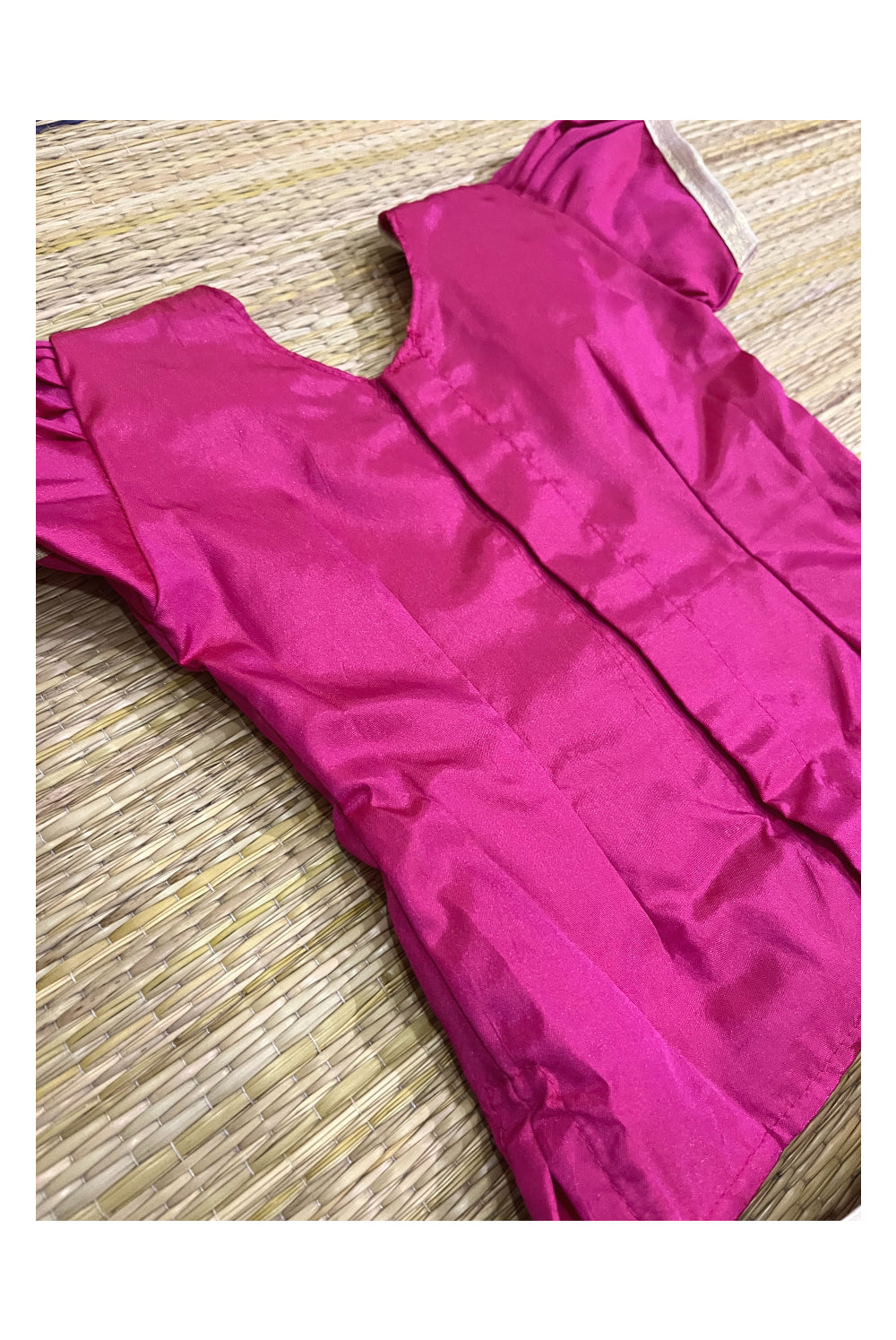 Southloom Kerala Pink Pavada Blouse with Bead Work for Kids (Age 1 - 10)