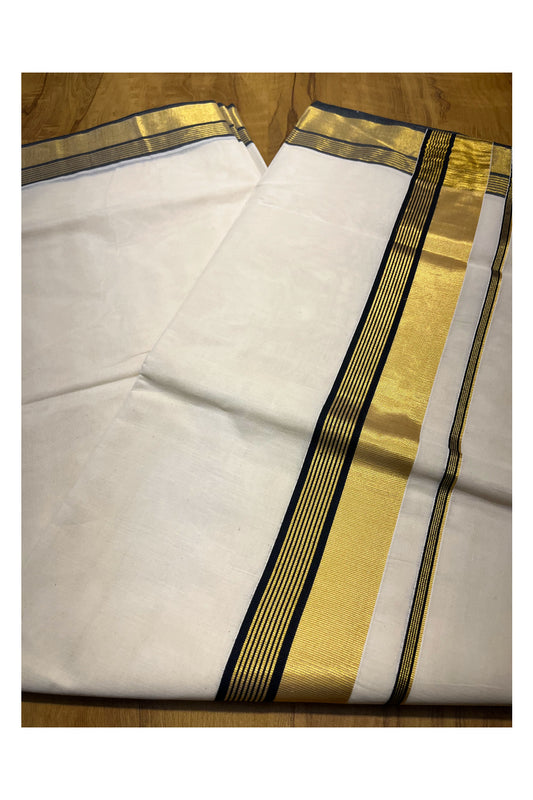 Southloom Pure Cotton Kerala Saree with Kasavu and Black Border
