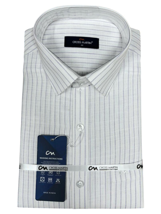 Southloom Pure Cotton Lavender Lines Shirt SLSHIRT 40 FS