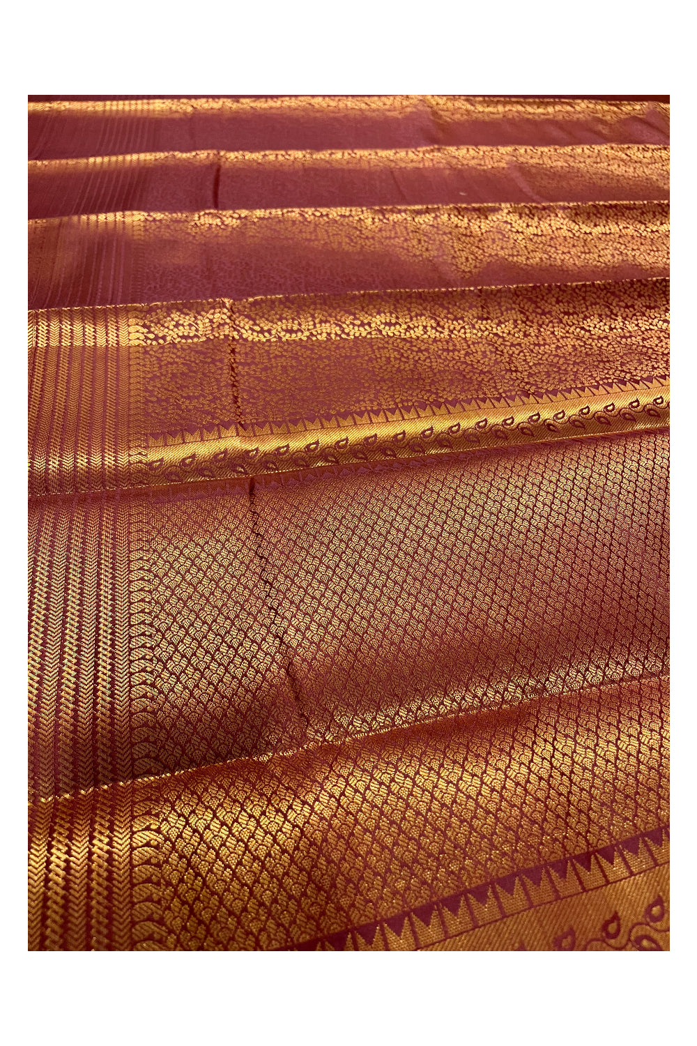 Southloom Premium Semi Silk Zari Work Brocade Saree in Bridal Maroon with Matching Pallu