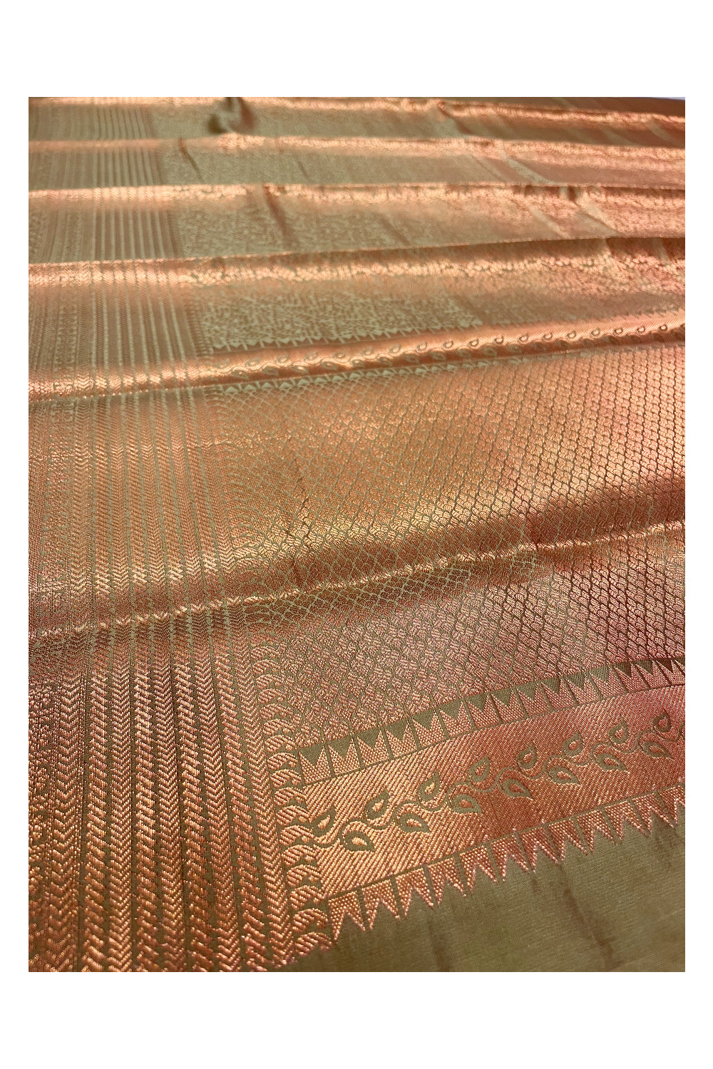Southloom Premium Semi Silk Zari Work Brocade Saree in Bridal Green with Matching Pallu